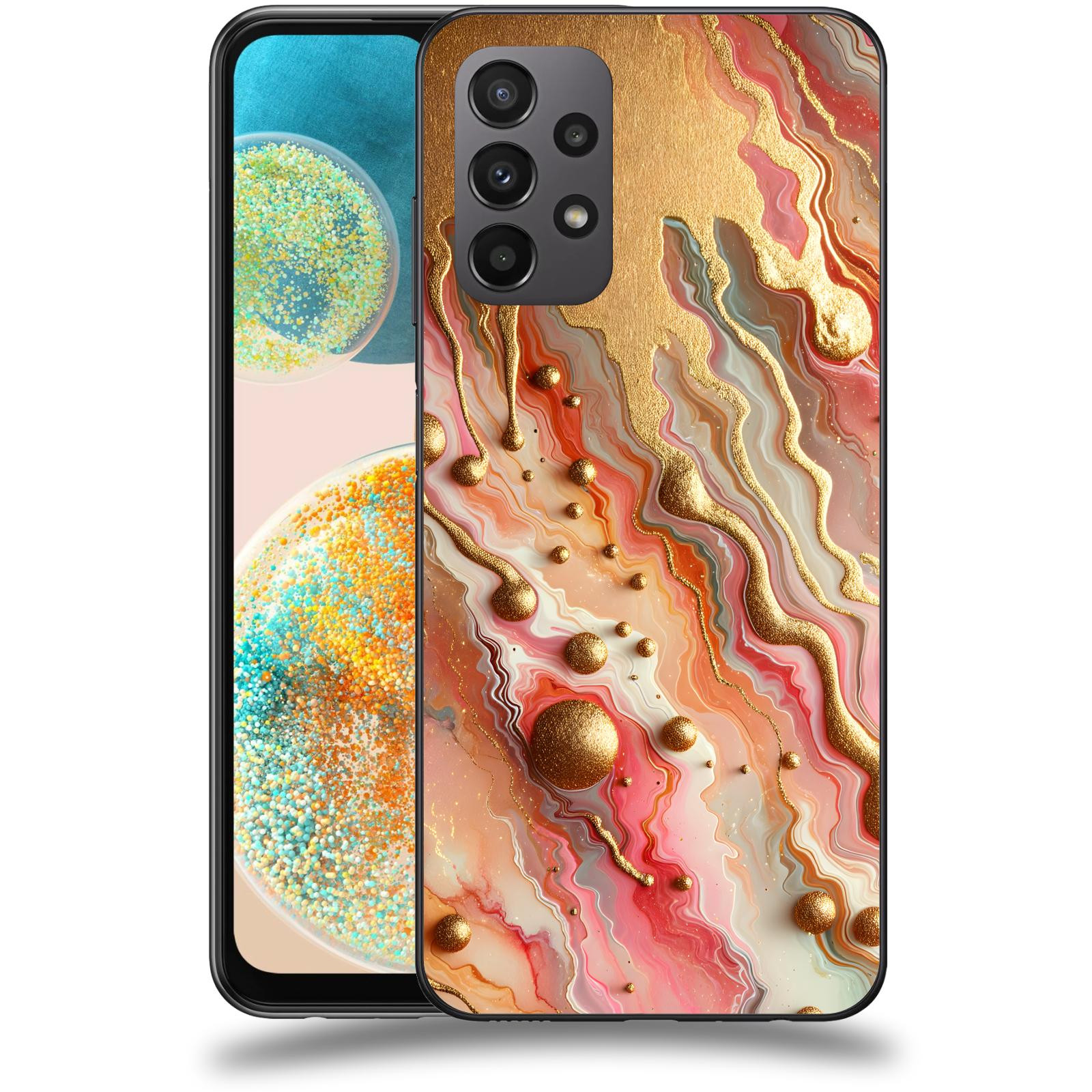 ACOVER Kryt na mobil Samsung Galaxy A23 5G - Liquid Gold