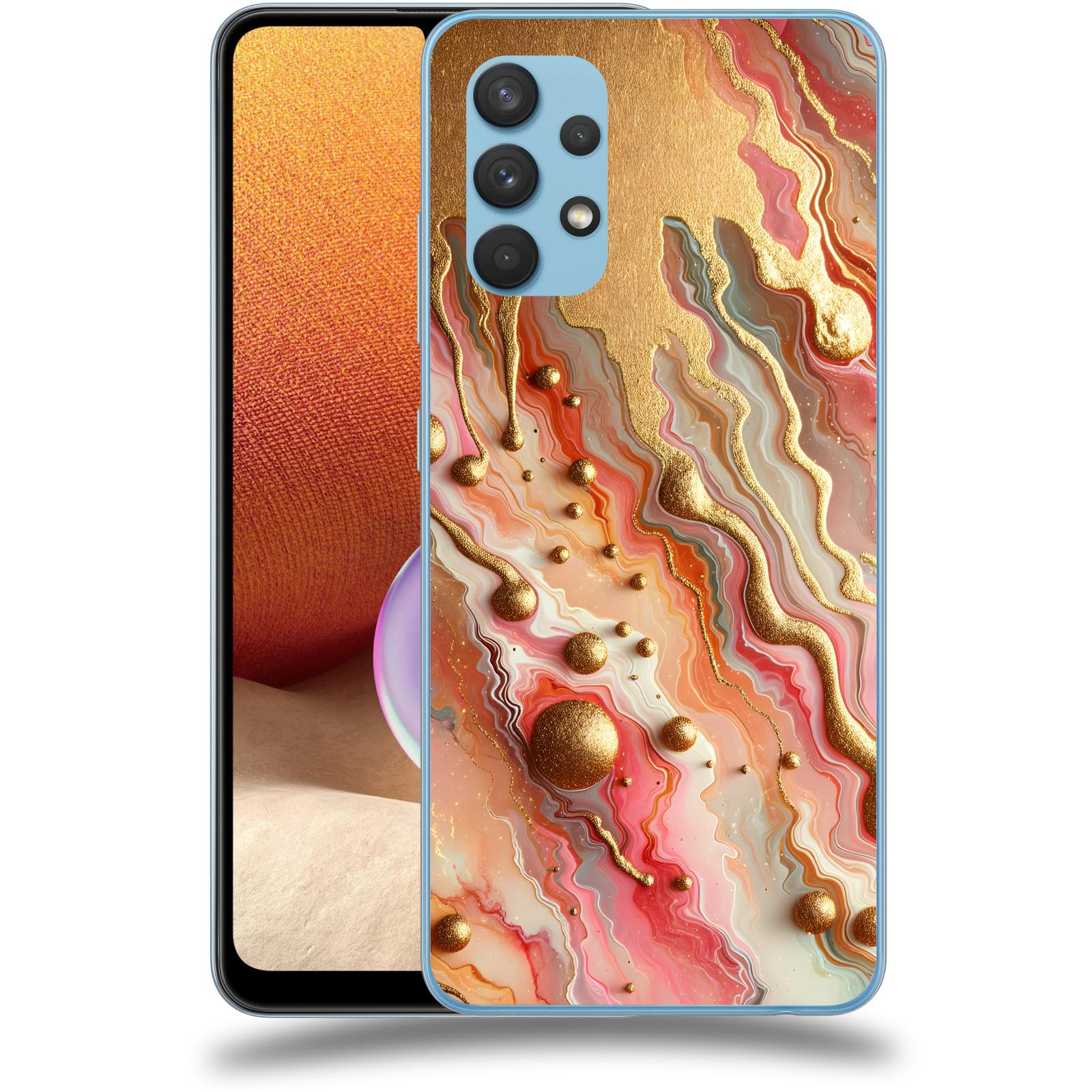 ACOVER Kryt na mobil Samsung Galaxy A32 4G SM-A325F - Liquid Gold