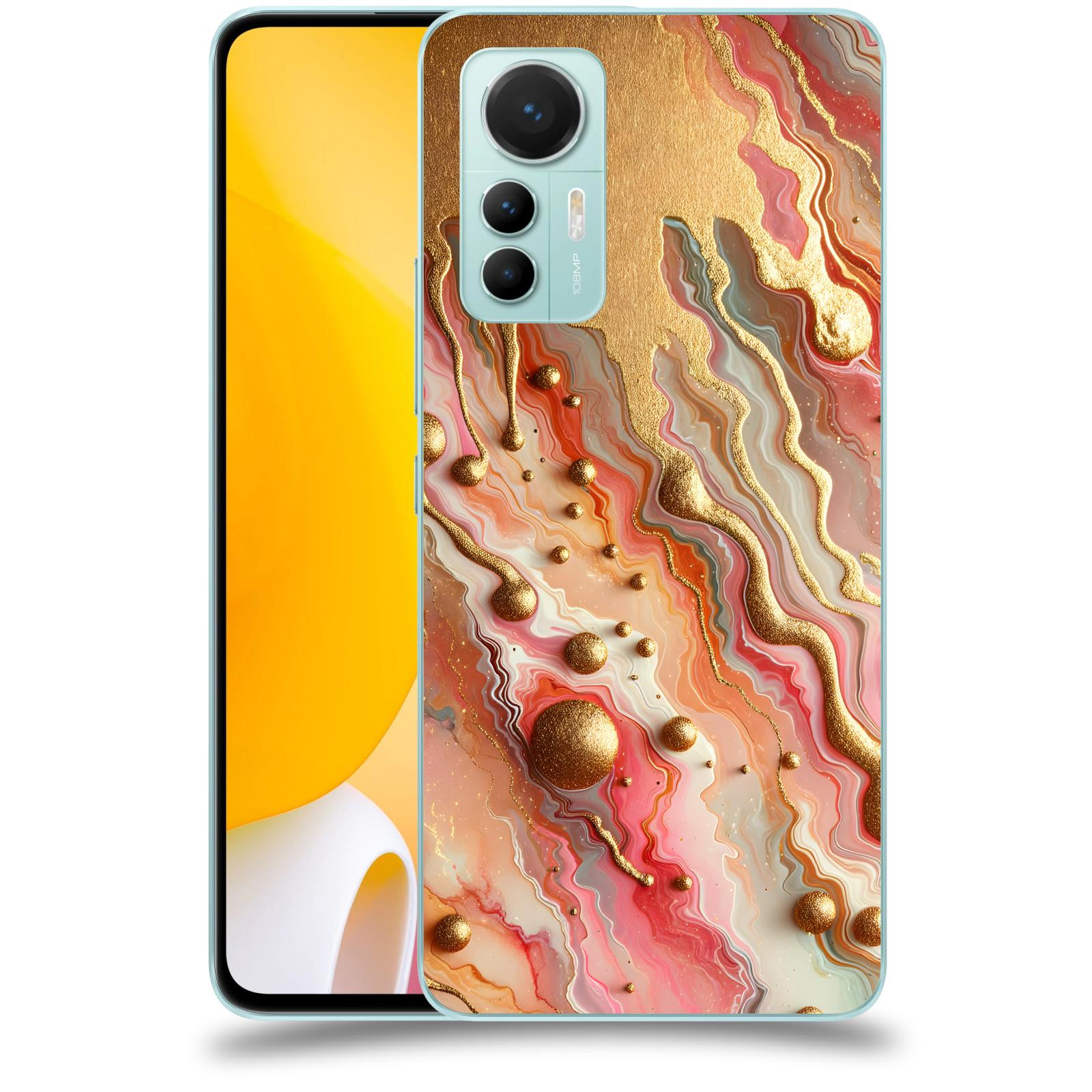 ACOVER Kryt na mobil Xiaomi 12 Lite - Liquid Gold