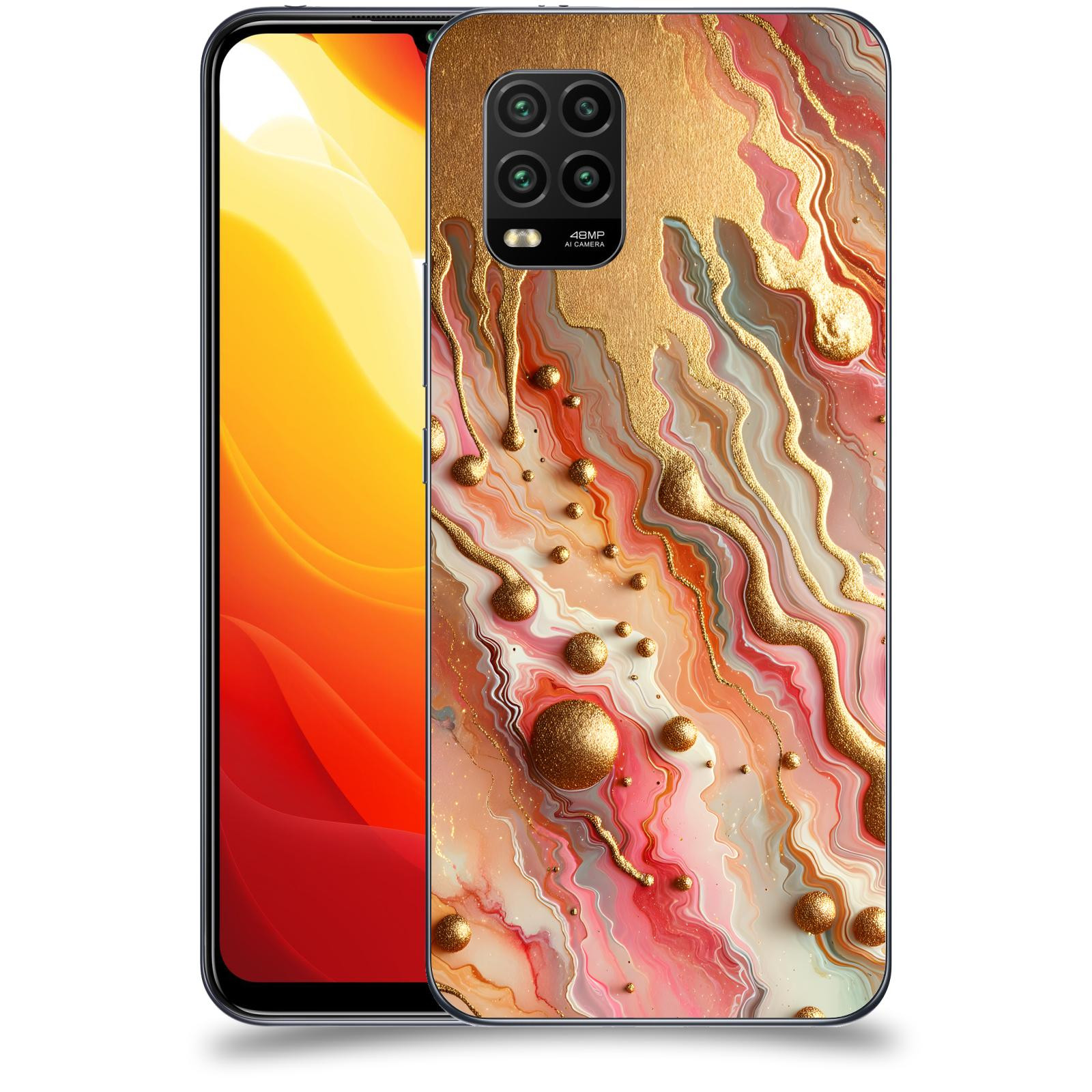 ACOVER Kryt na mobil Xiaomi Mi 10 Lite - Liquid Gold