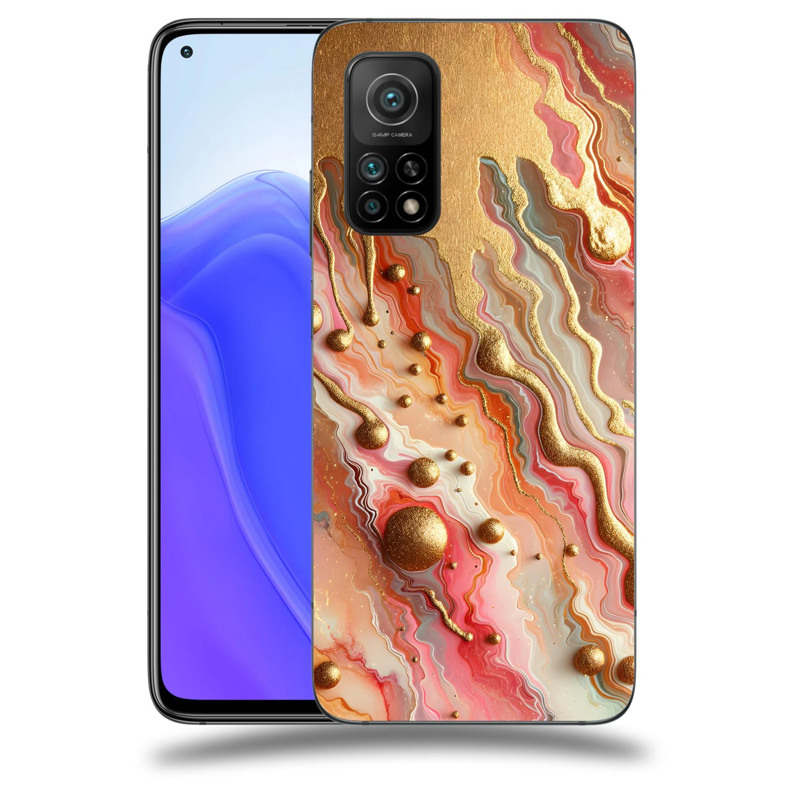 ACOVER Kryt na mobil Xiaomi Mi 10T - Liquid Gold