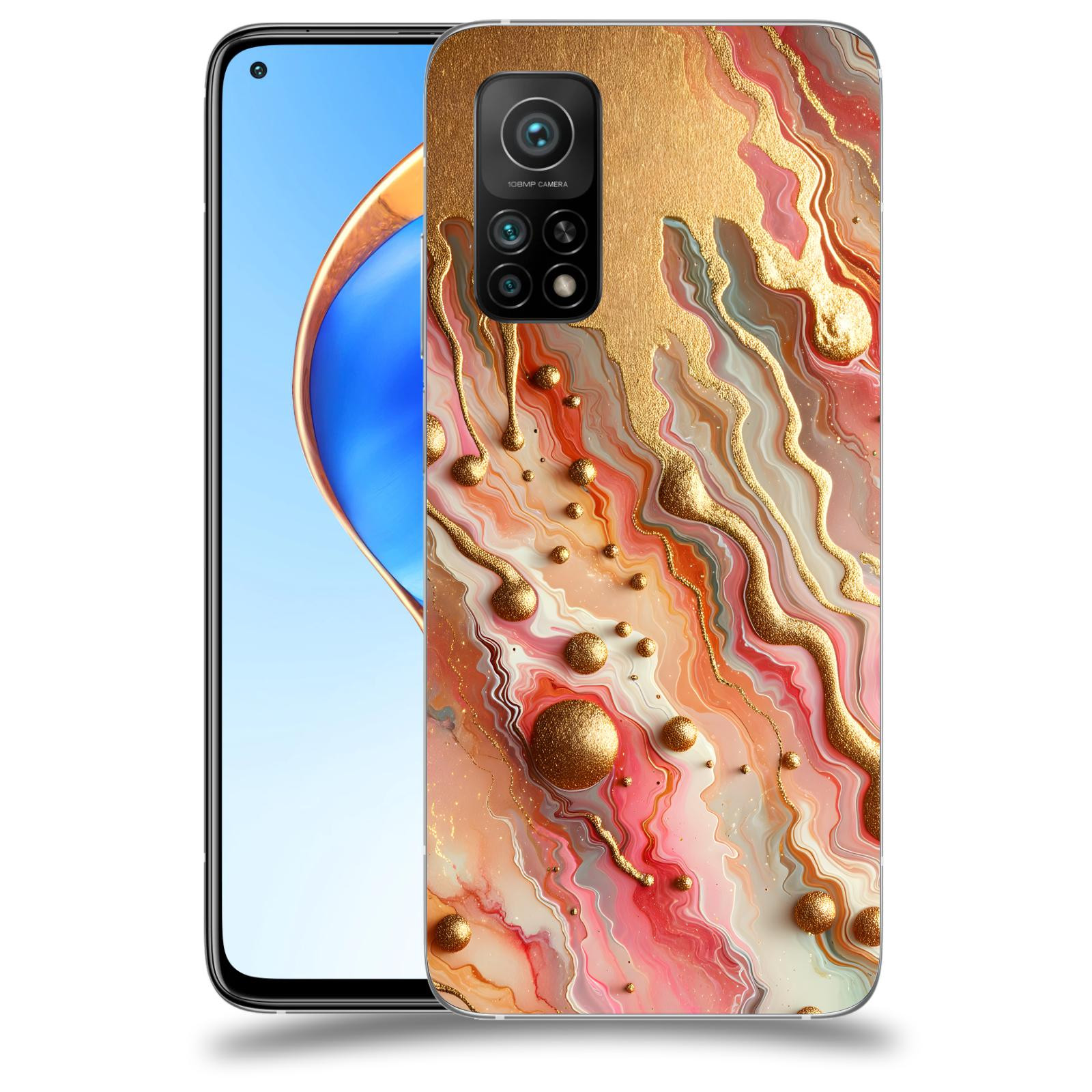 ACOVER Kryt na mobil Xiaomi Mi 10T Pro - Liquid Gold