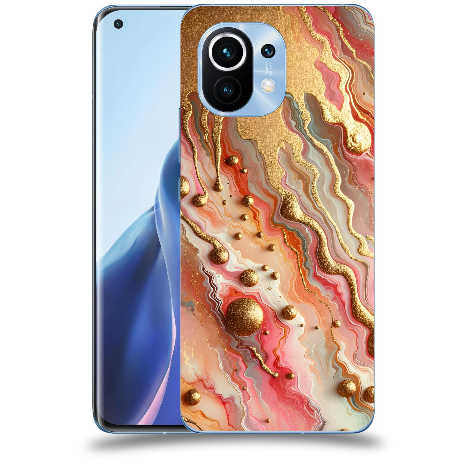 ACOVER Kryt na mobil Xiaomi Mi 11 - Liquid Gold