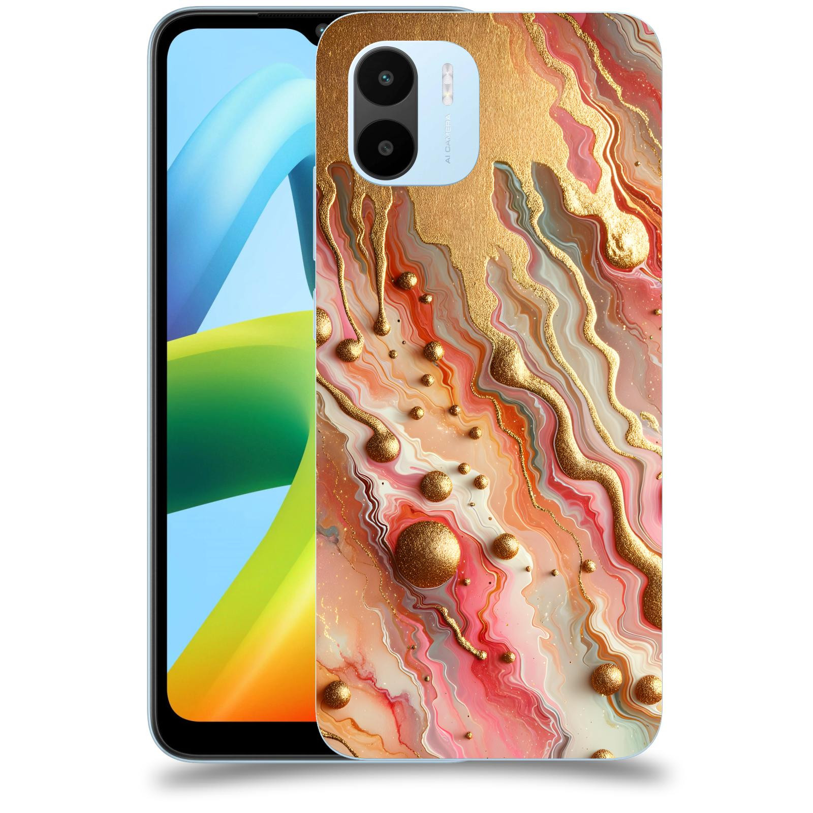 ACOVER Kryt na mobil Xiaomi Redmi A1 - Liquid Gold