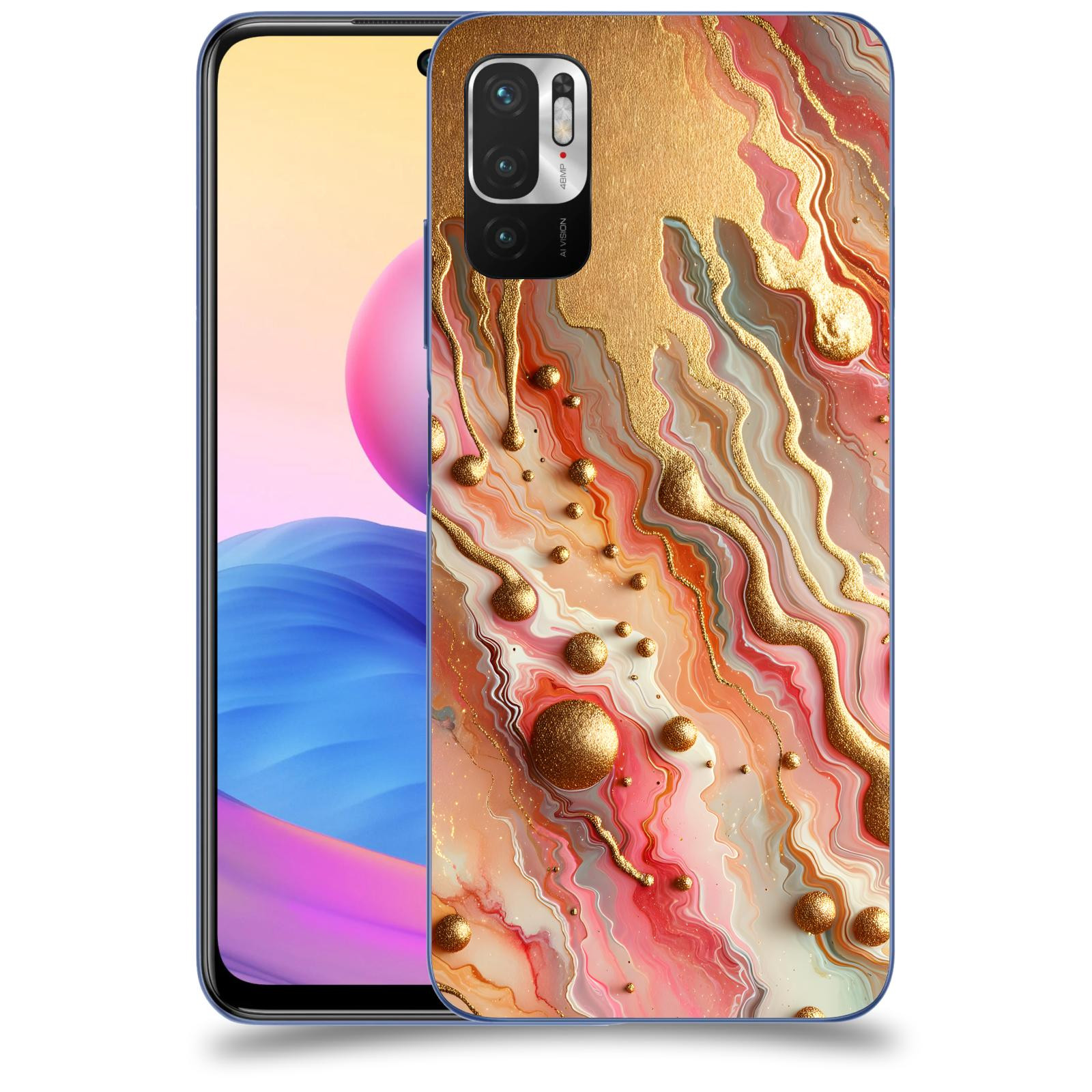 ACOVER Kryt na mobil Xiaomi Redmi Note 10 5G - Liquid Gold