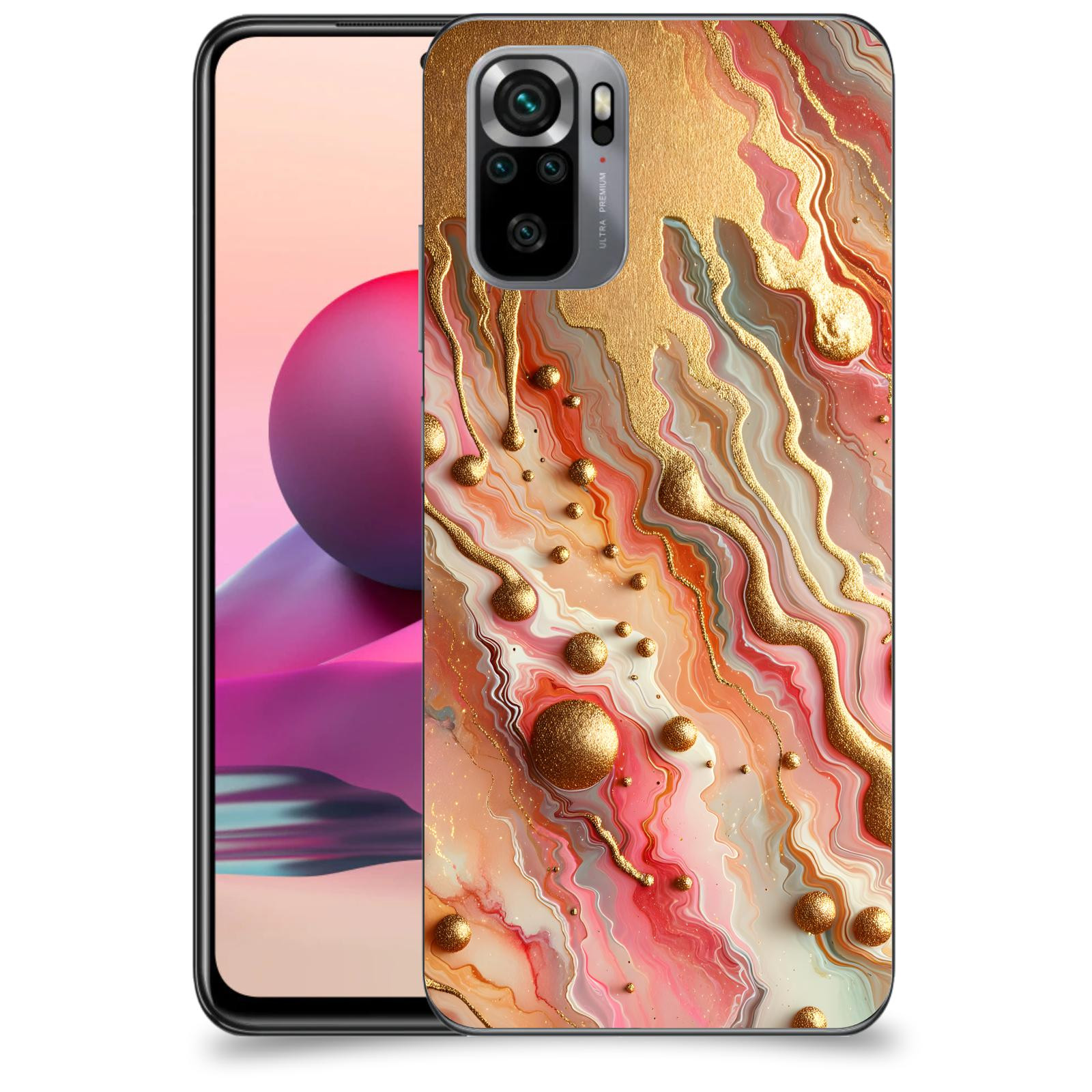 ACOVER Kryt na mobil Xiaomi Redmi Note 10S - Liquid Gold