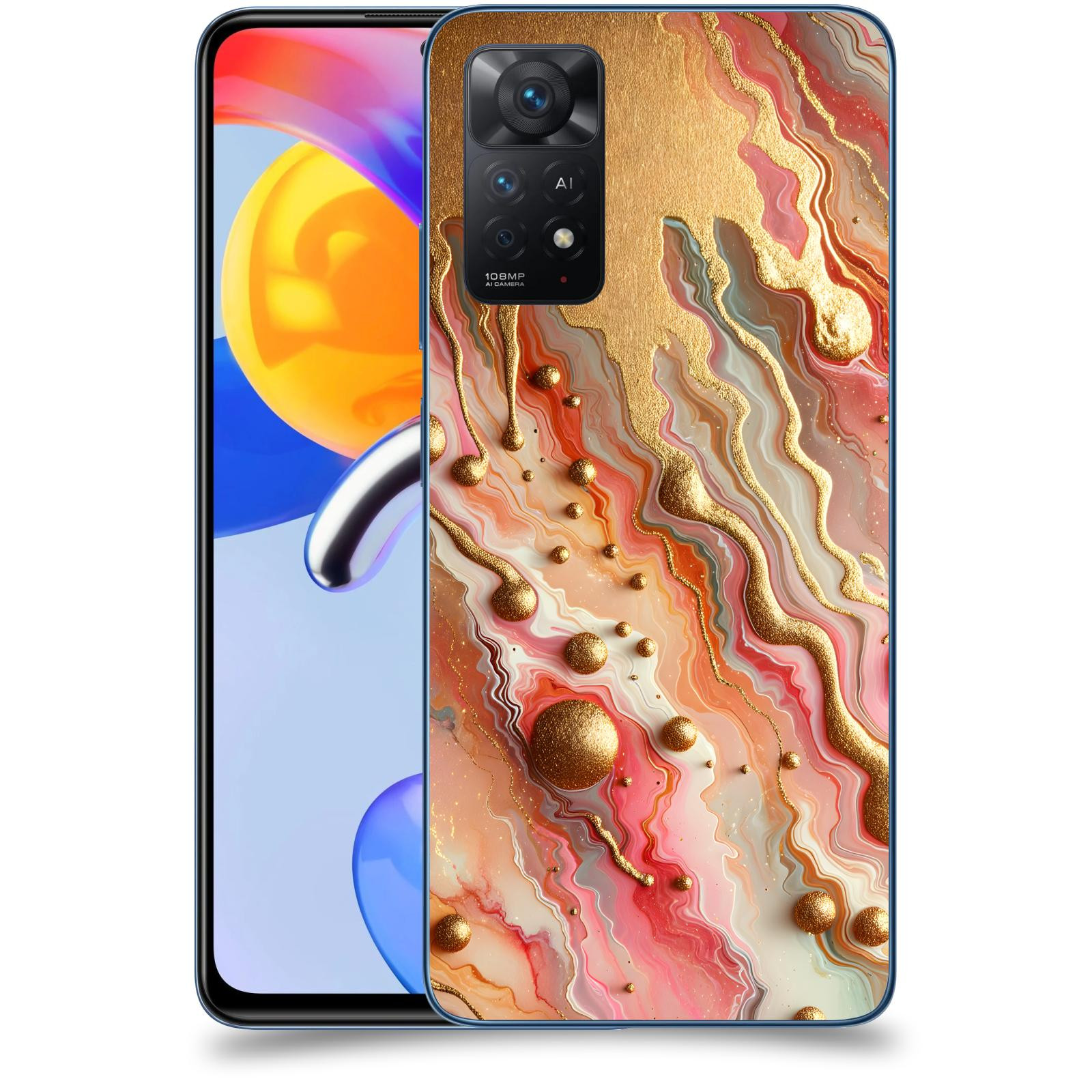 ACOVER Kryt na mobil Xiaomi Redmi Note 11 Pro 5G - Liquid Gold