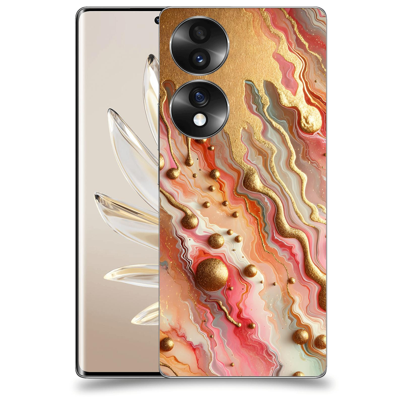 ACOVER Kryt na mobil Honor 70 - Liquid Gold