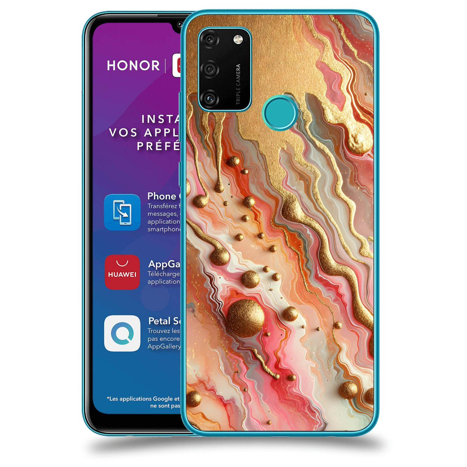 ACOVER Kryt na mobil Honor 9A - Liquid Gold