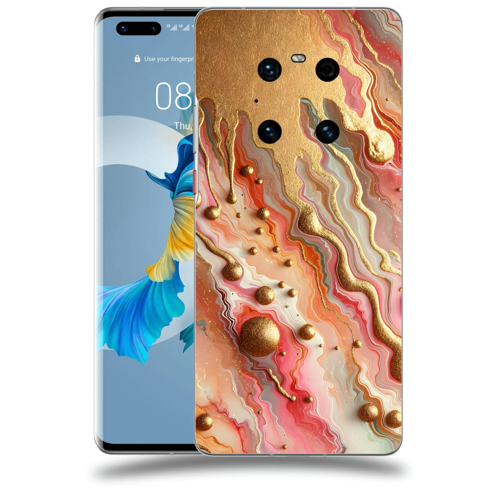 ACOVER Kryt na mobil Huawei Mate 40 Pro - Liquid Gold