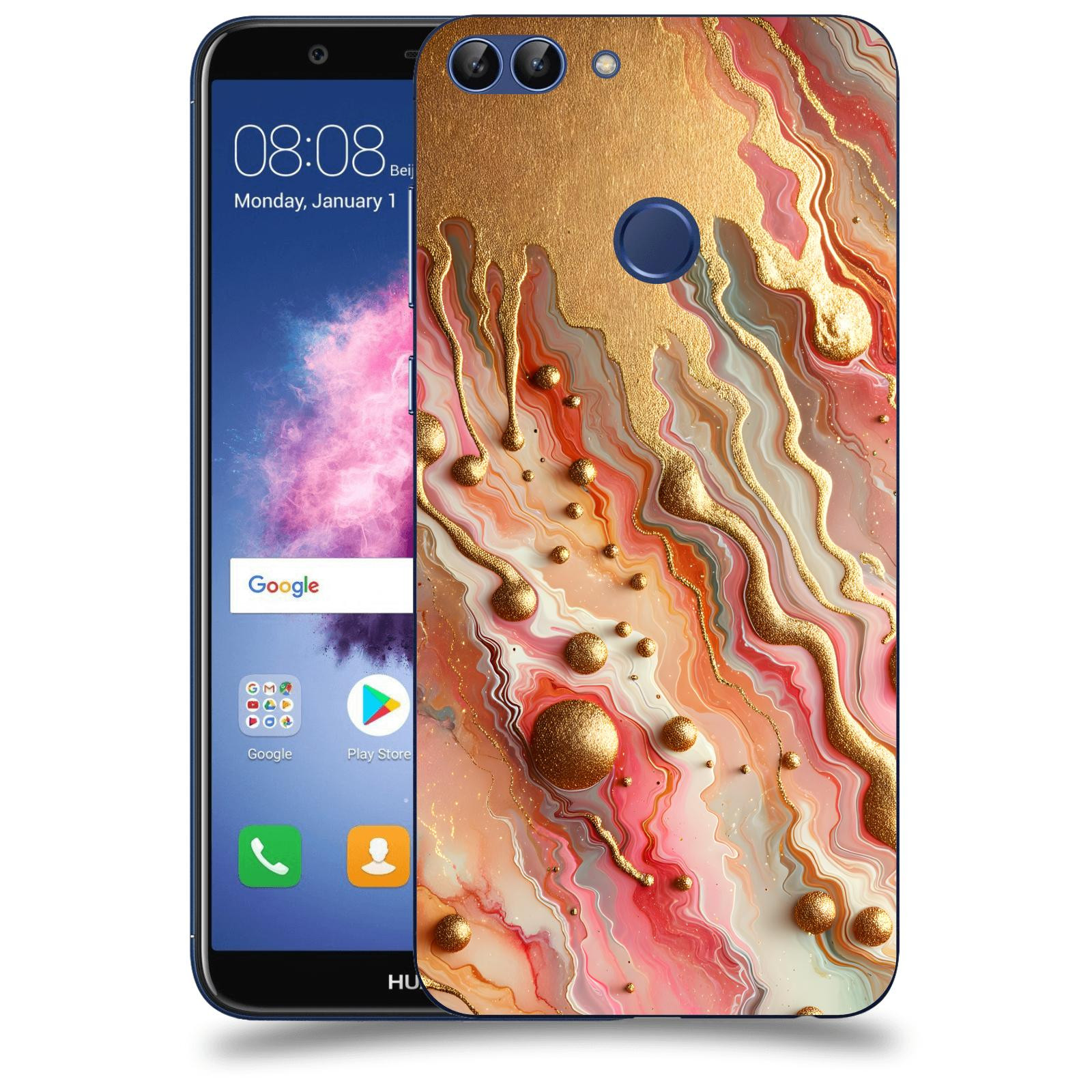 ACOVER Kryt na mobil Huawei P Smart - Liquid Gold