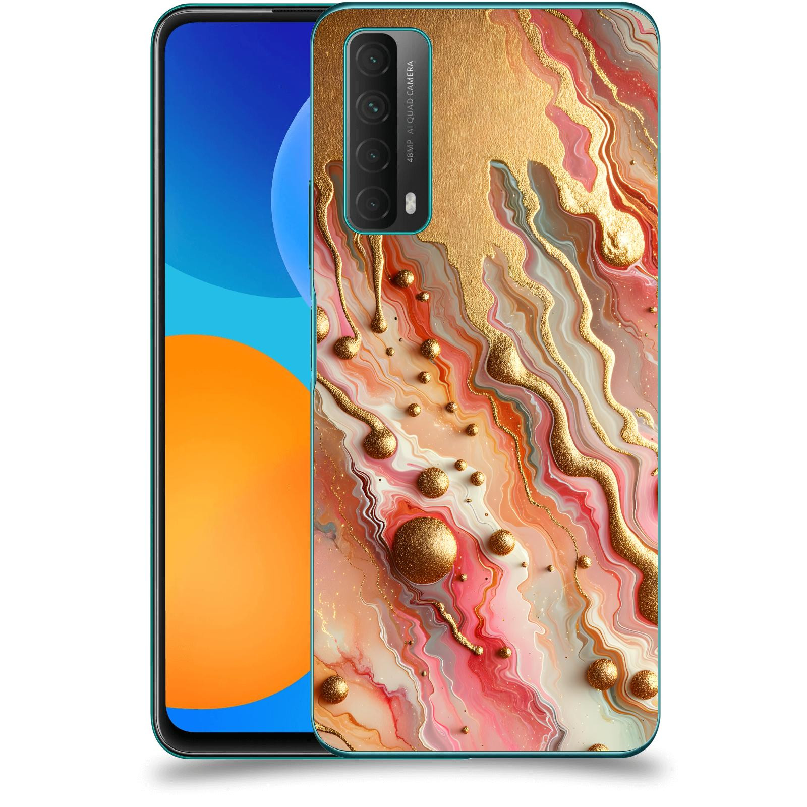 ACOVER Kryt na mobil Huawei P Smart 2021 - Liquid Gold