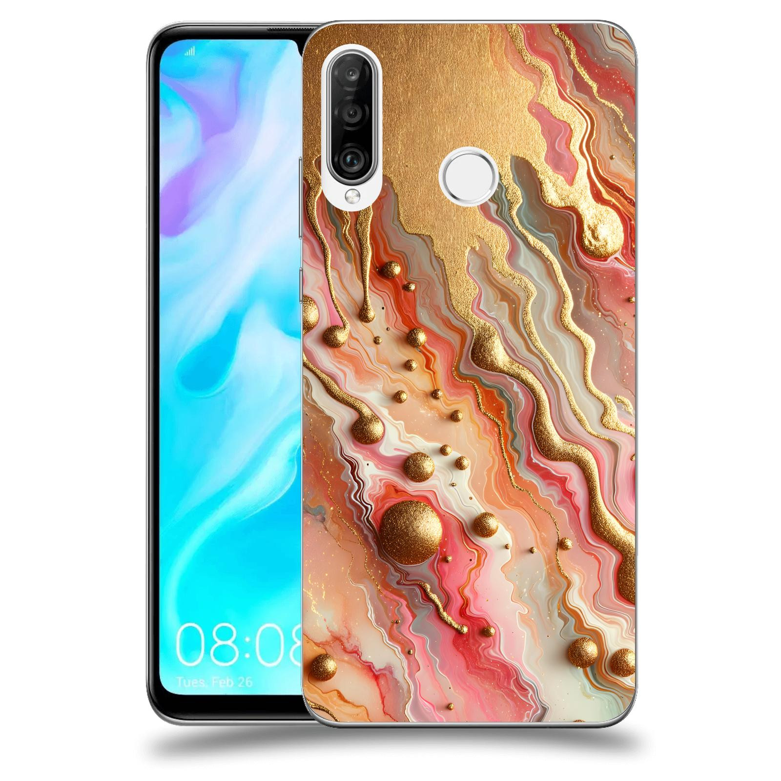 ACOVER Kryt na mobil Huawei P30 Lite - Liquid Gold