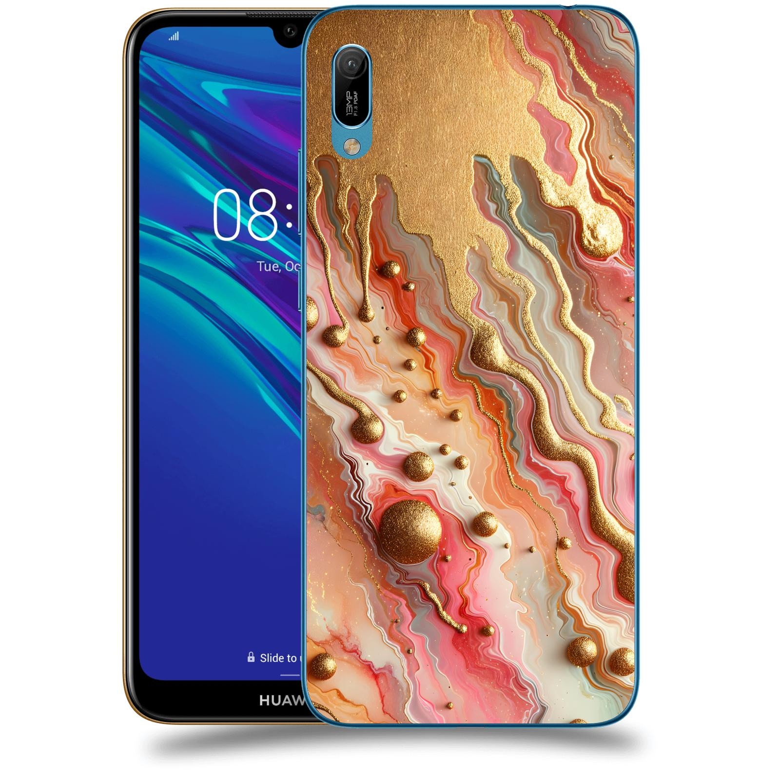 ACOVER Kryt na mobil Huawei Y6 2019 - Liquid Gold