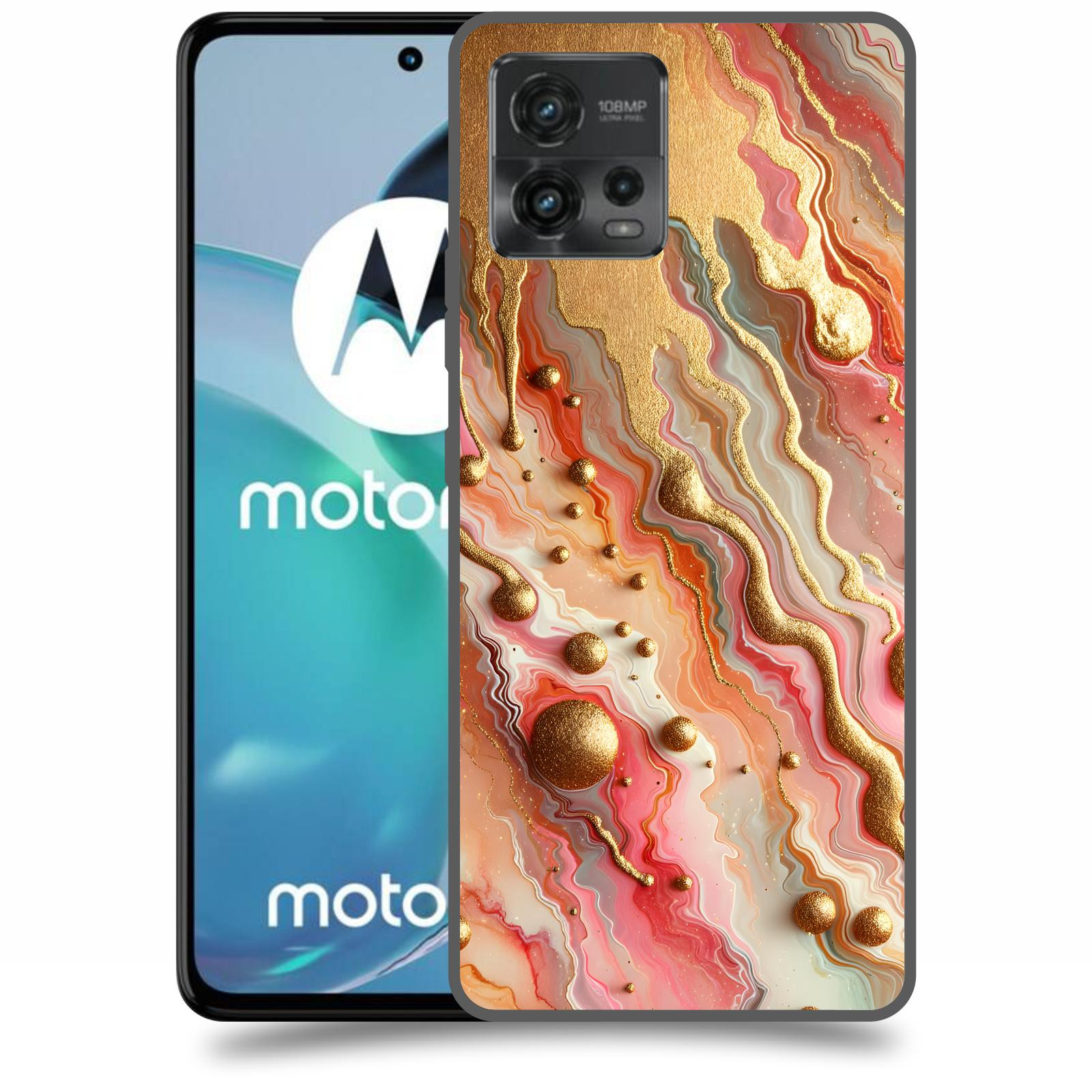 ACOVER Kryt na mobil Motorola Moto G72 - Liquid Gold