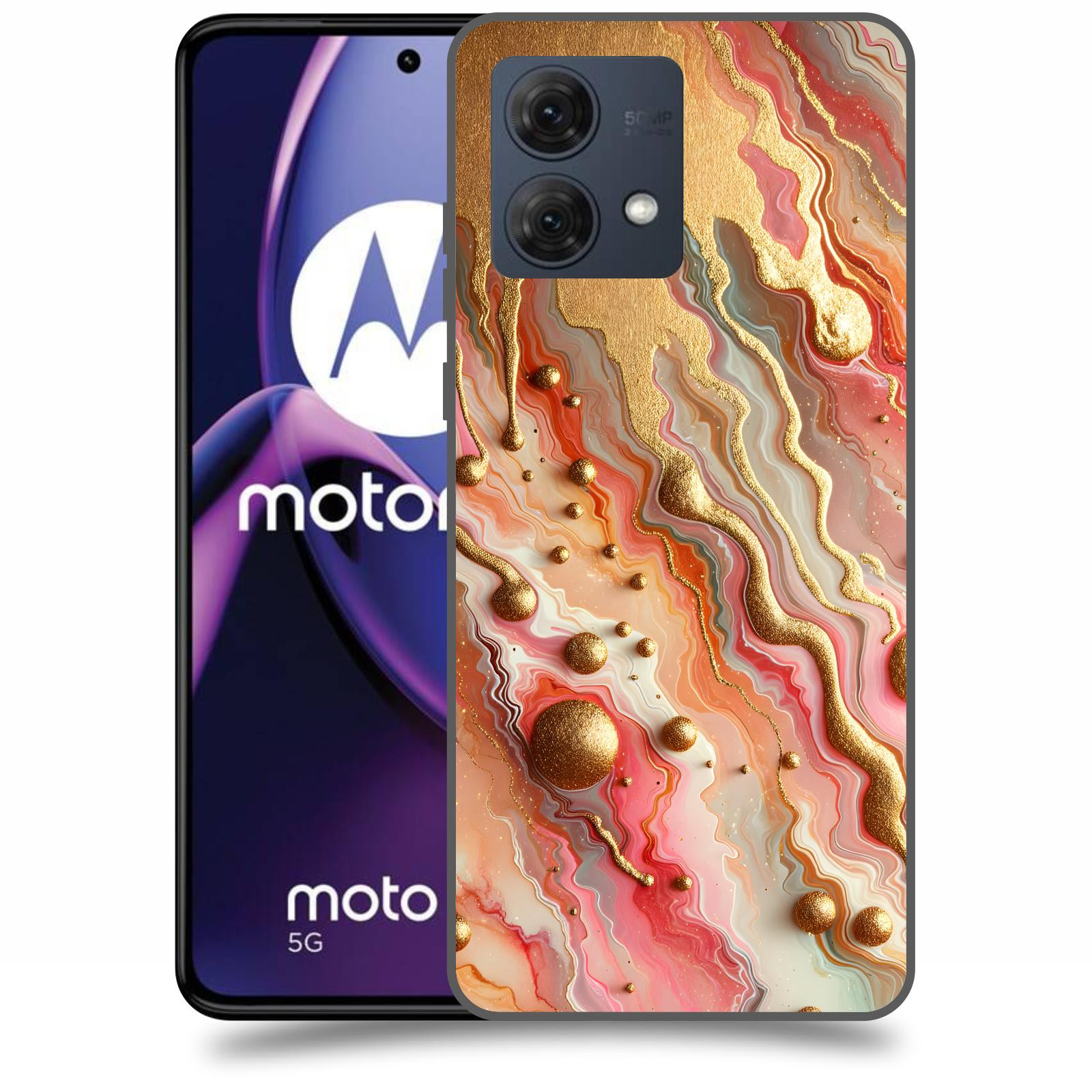 ACOVER Kryt na mobil Motorola Moto G84 5G - Liquid Gold