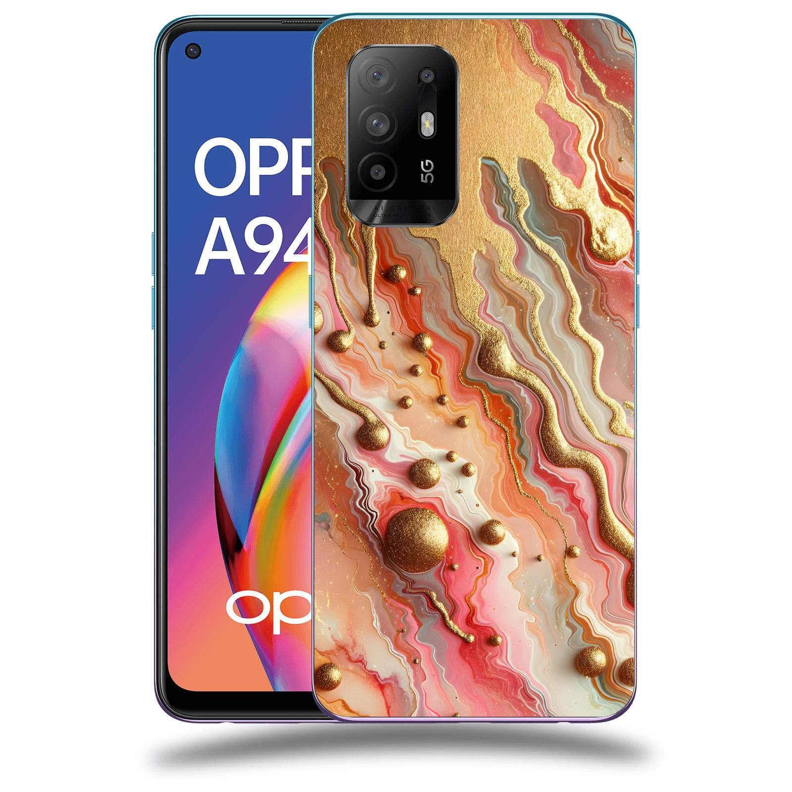 ACOVER Kryt na mobil OPPO A94 5G - Liquid Gold