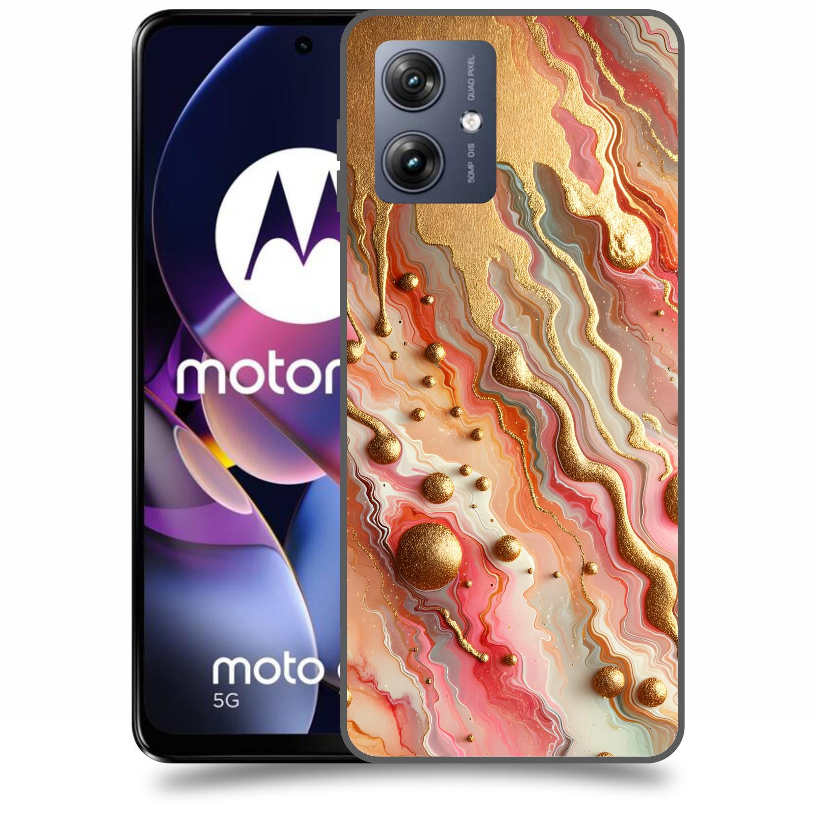 ACOVER Kryt na mobil Motorola Moto G54 5G - Liquid Gold
