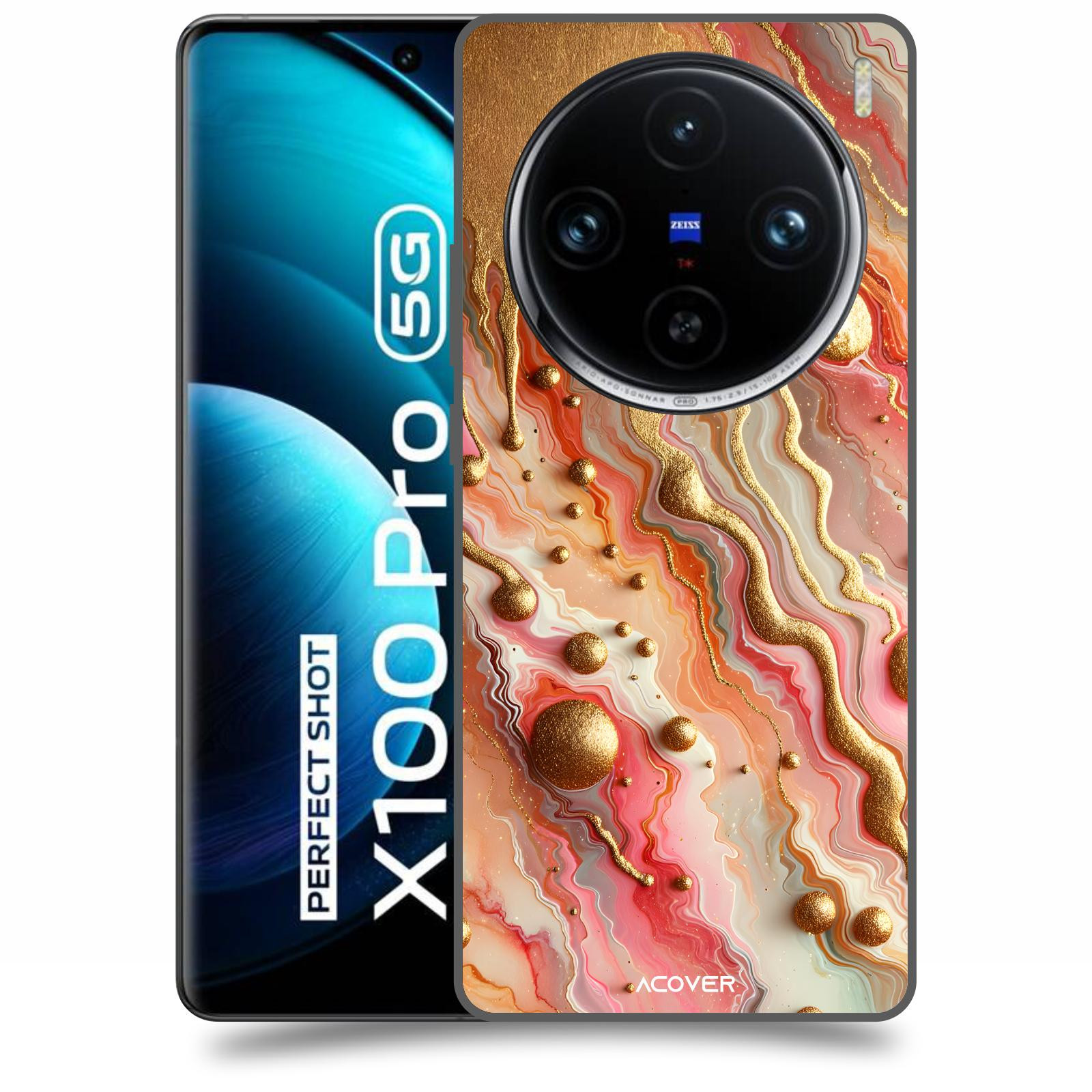 ACOVER Kryt na mobil Vivo X100 Pro - Liquid Gold