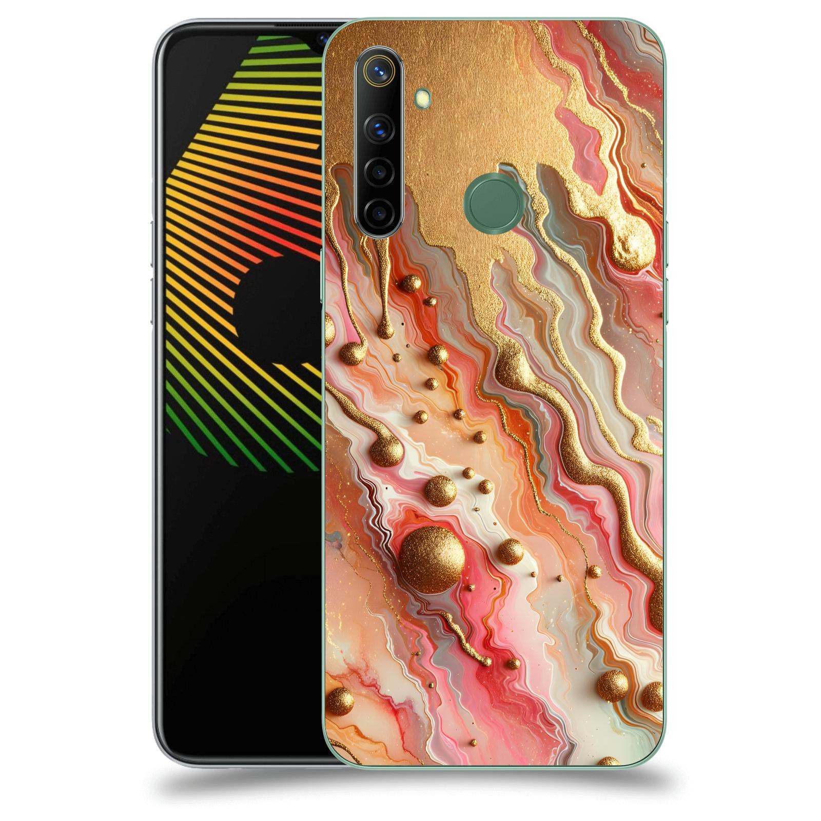 ACOVER Kryt na mobil Realme 6i - Liquid Gold