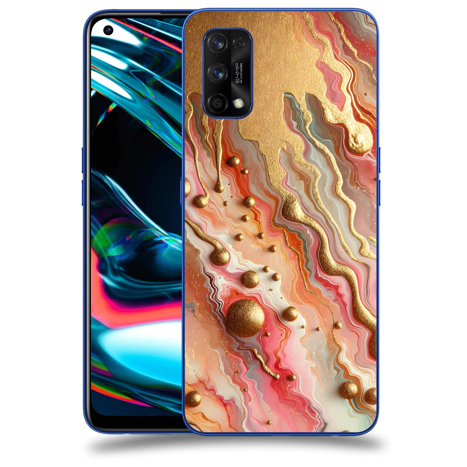 ACOVER Kryt na mobil Realme 7 Pro - Liquid Gold