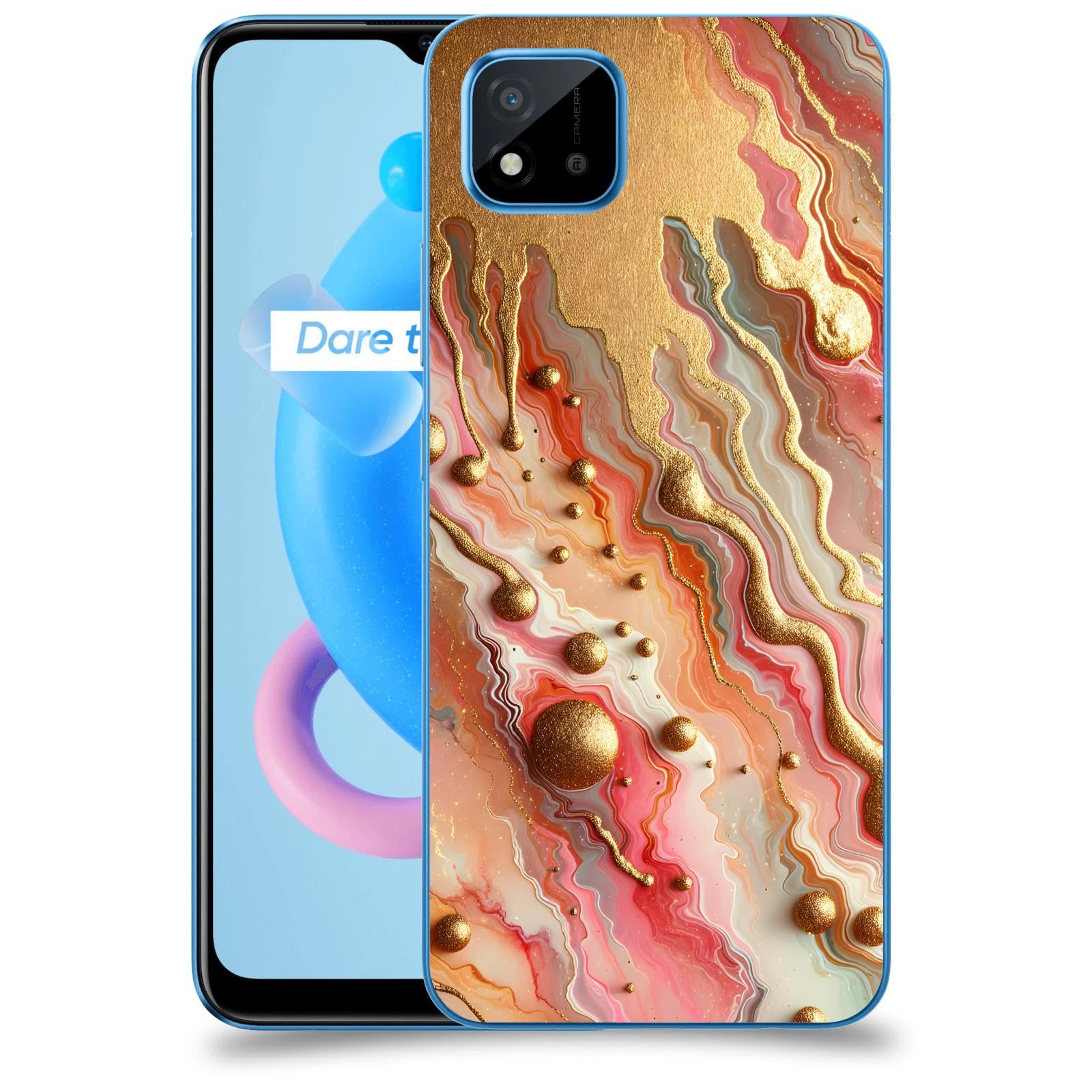 ACOVER Kryt na mobil Realme C11 (2021) - Liquid Gold