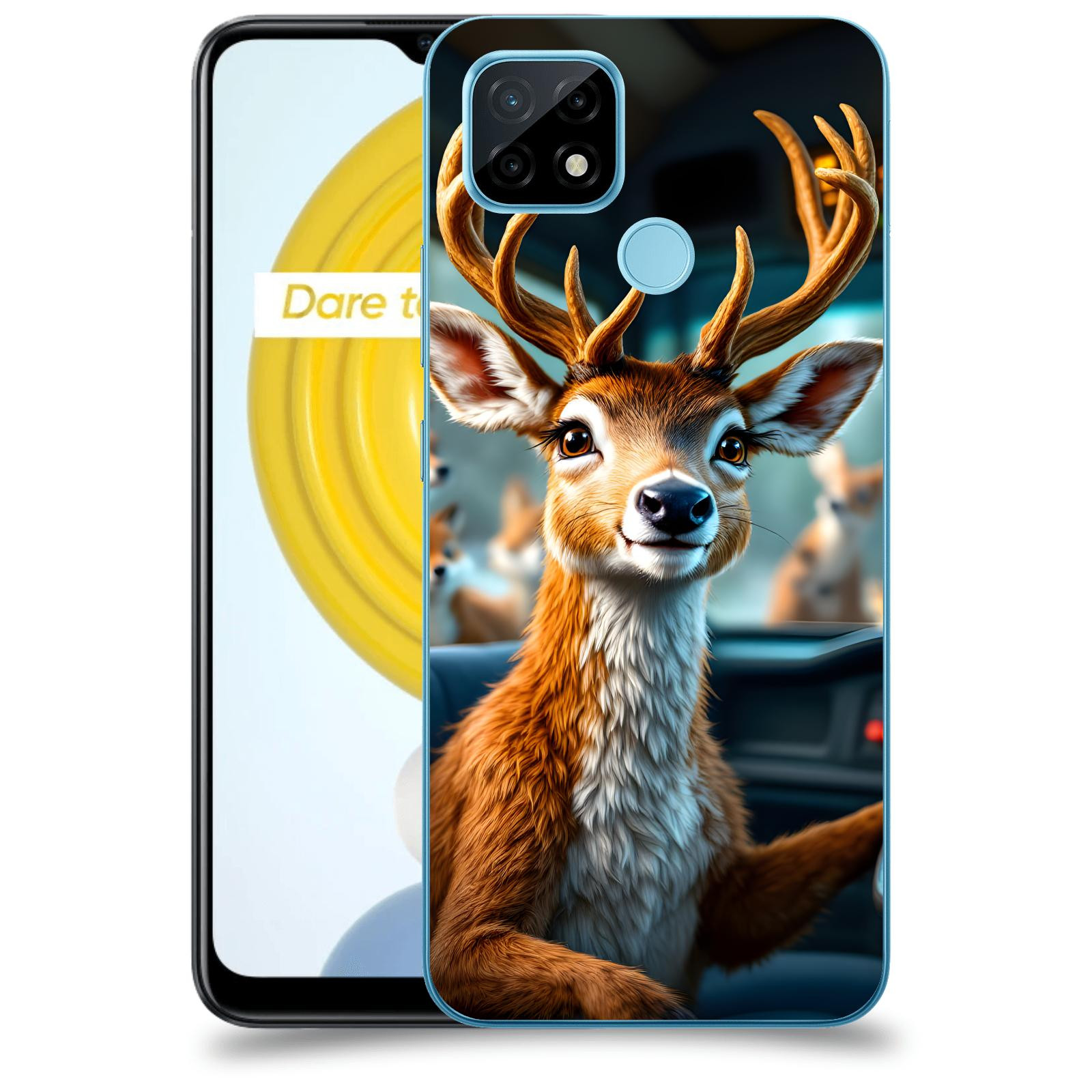 ACOVER Kryt na mobil Realme C21 - Jelen