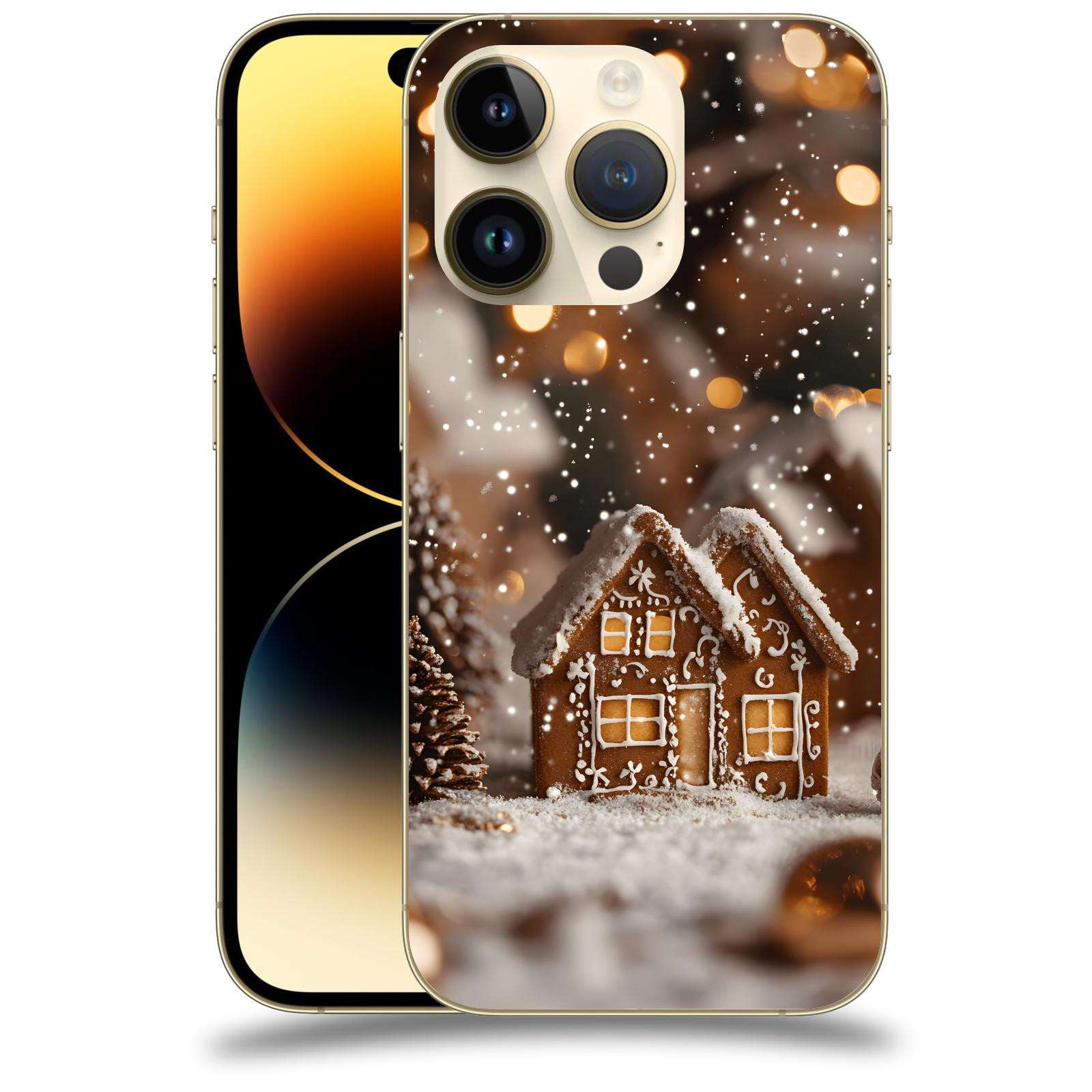 ACOVER Kryt na mobil Apple iPhone 14 Pro - Perníková chaloupka