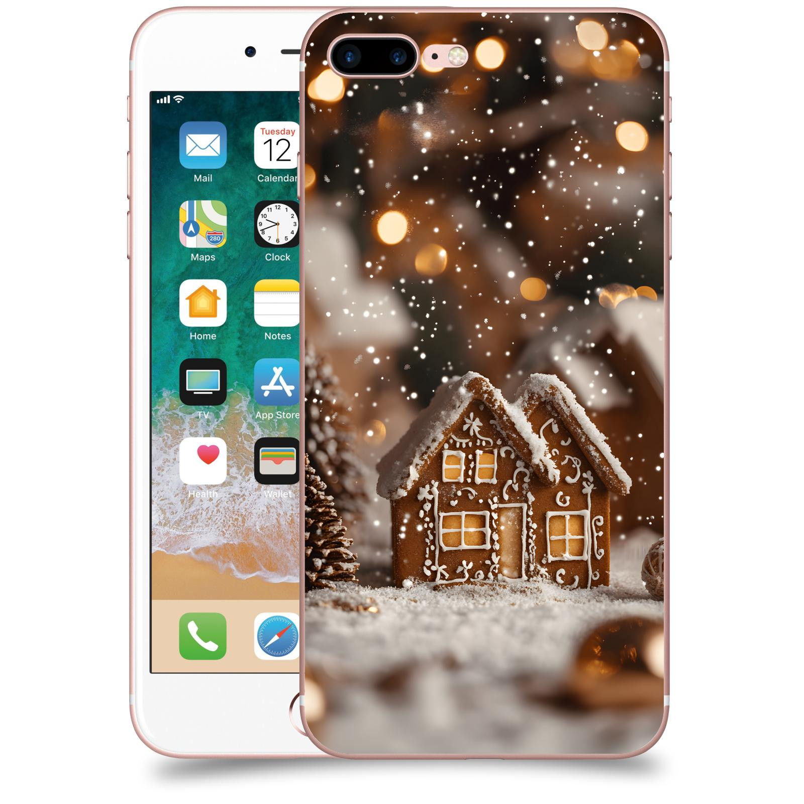 ACOVER Kryt na mobil Apple iPhone 7 Plus - Perníková chaloupka