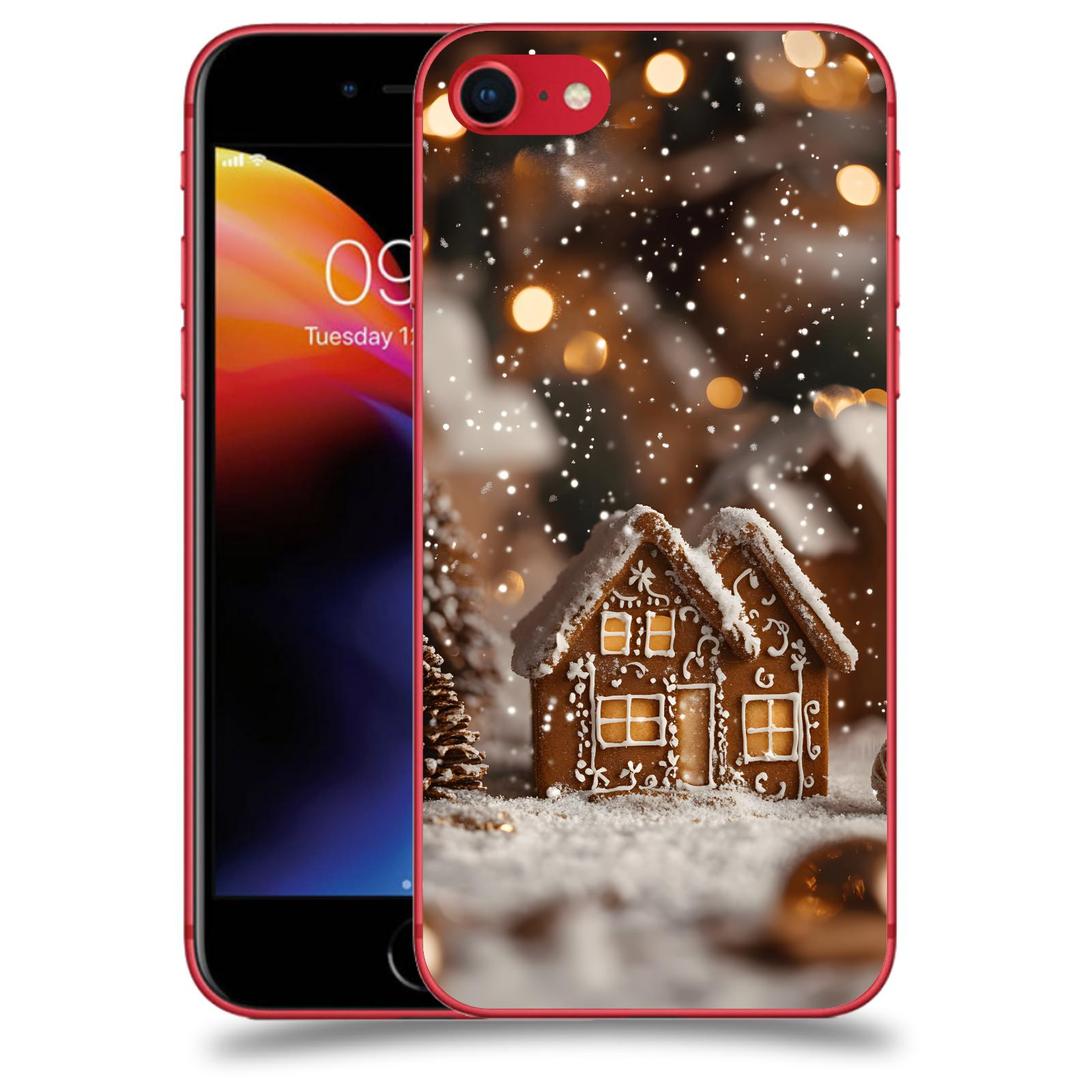 ACOVER Kryt na mobil Apple iPhone 8 - Perníková chaloupka