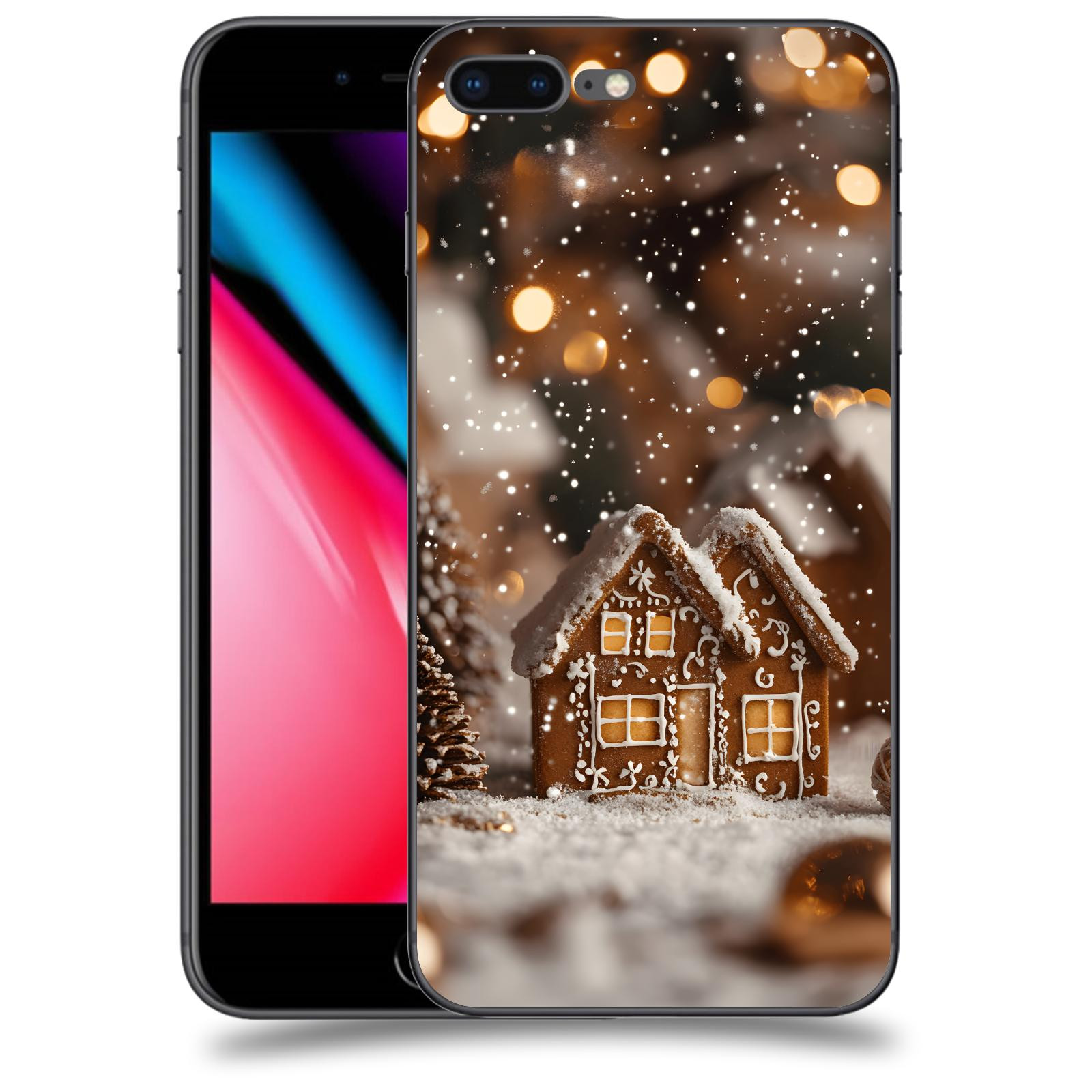 ACOVER Kryt na mobil Apple iPhone 8 Plus - Perníková chaloupka