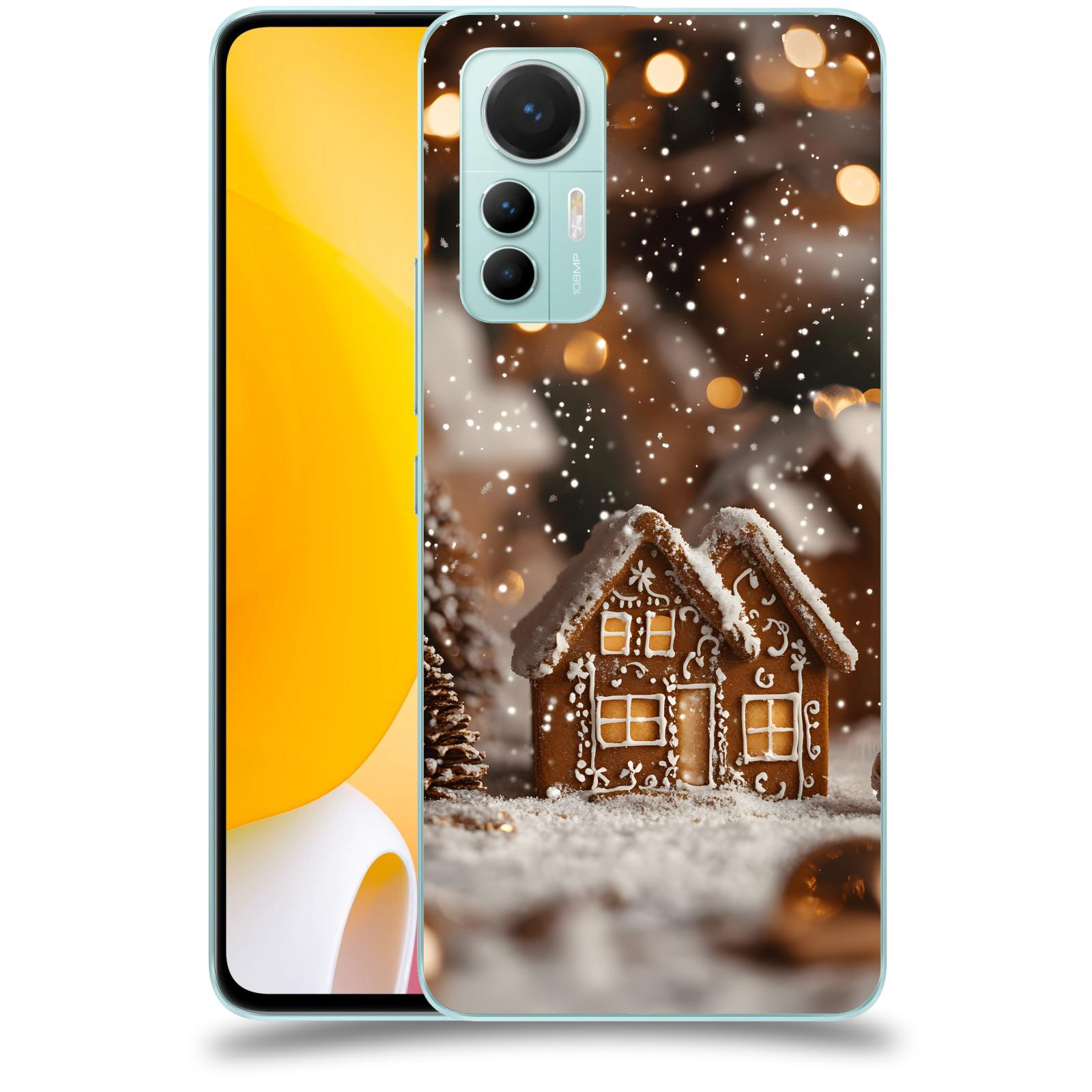 ACOVER Kryt na mobil Xiaomi 12 Lite - Perníková chaloupka
