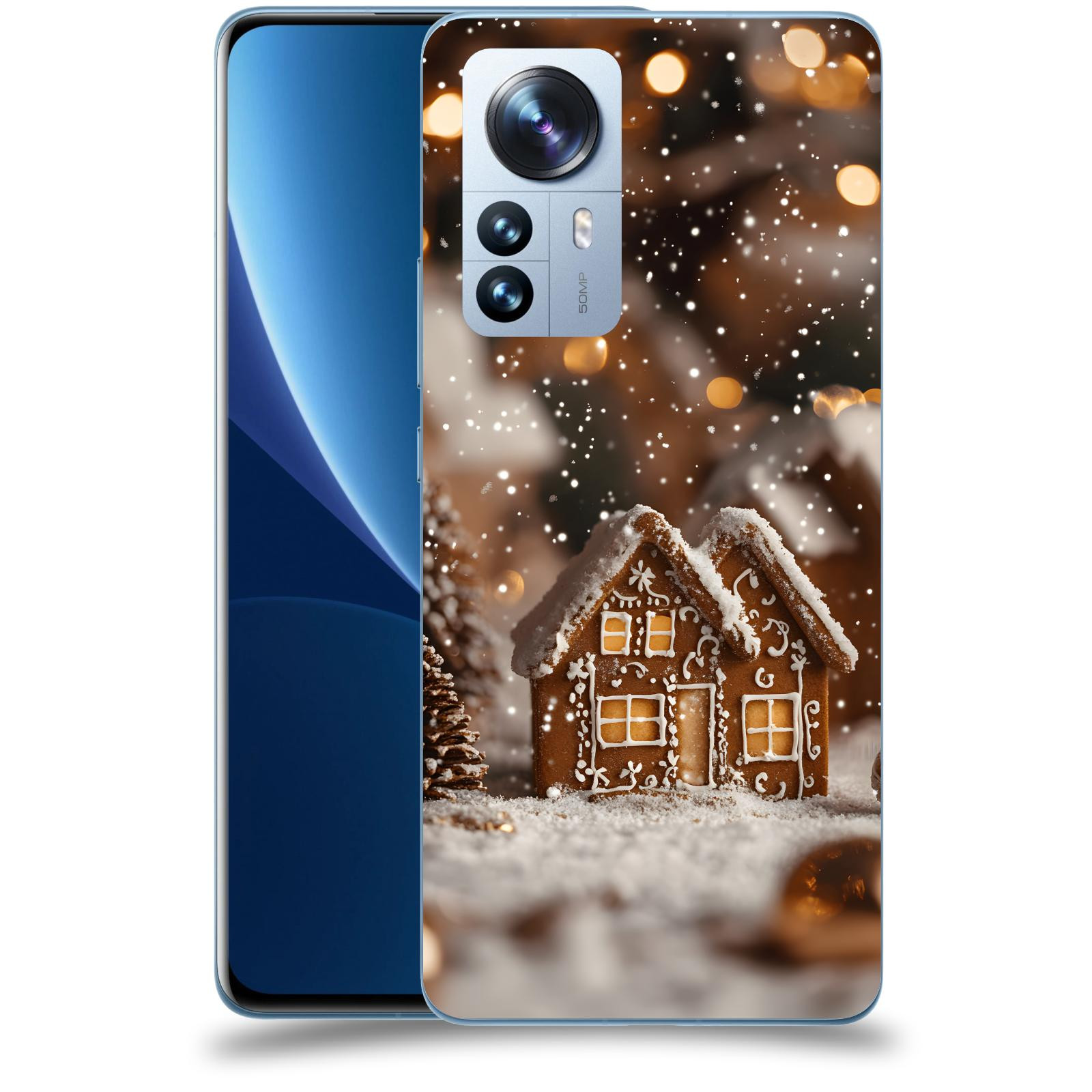 ACOVER Kryt na mobil Xiaomi 12 Pro - Perníková chaloupka