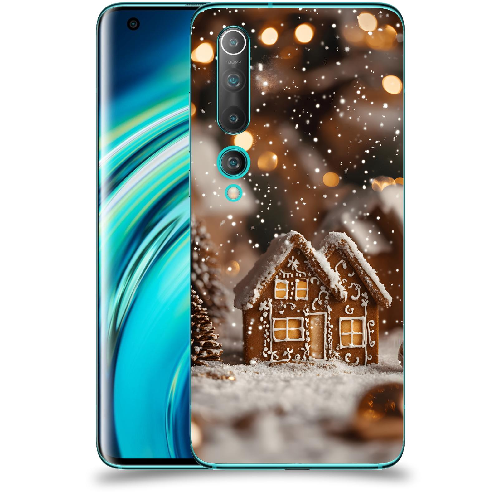 ACOVER Kryt na mobil Xiaomi Mi 10 - Perníková chaloupka