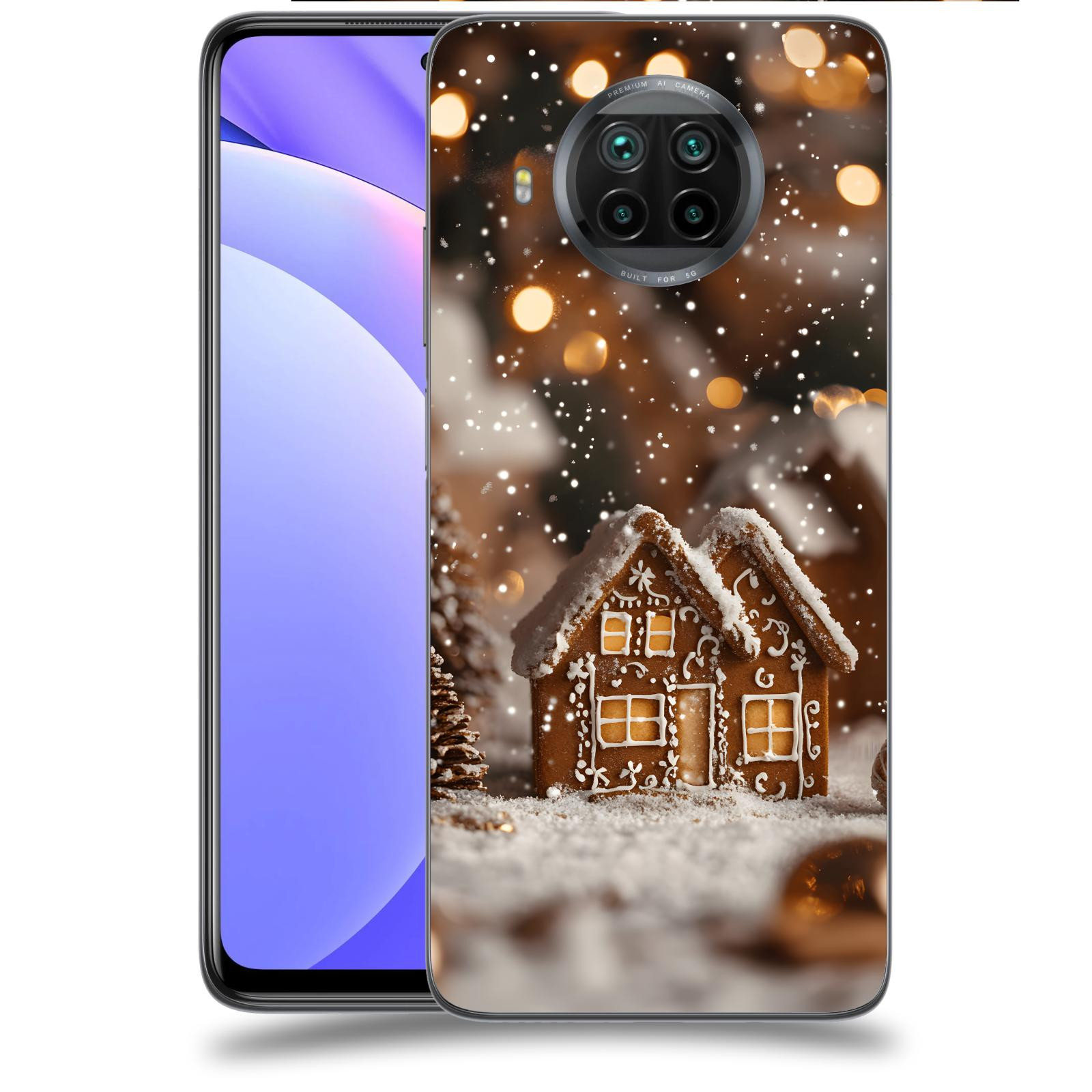 ACOVER Kryt na mobil Xiaomi Mi 10T Lite - Perníková chaloupka