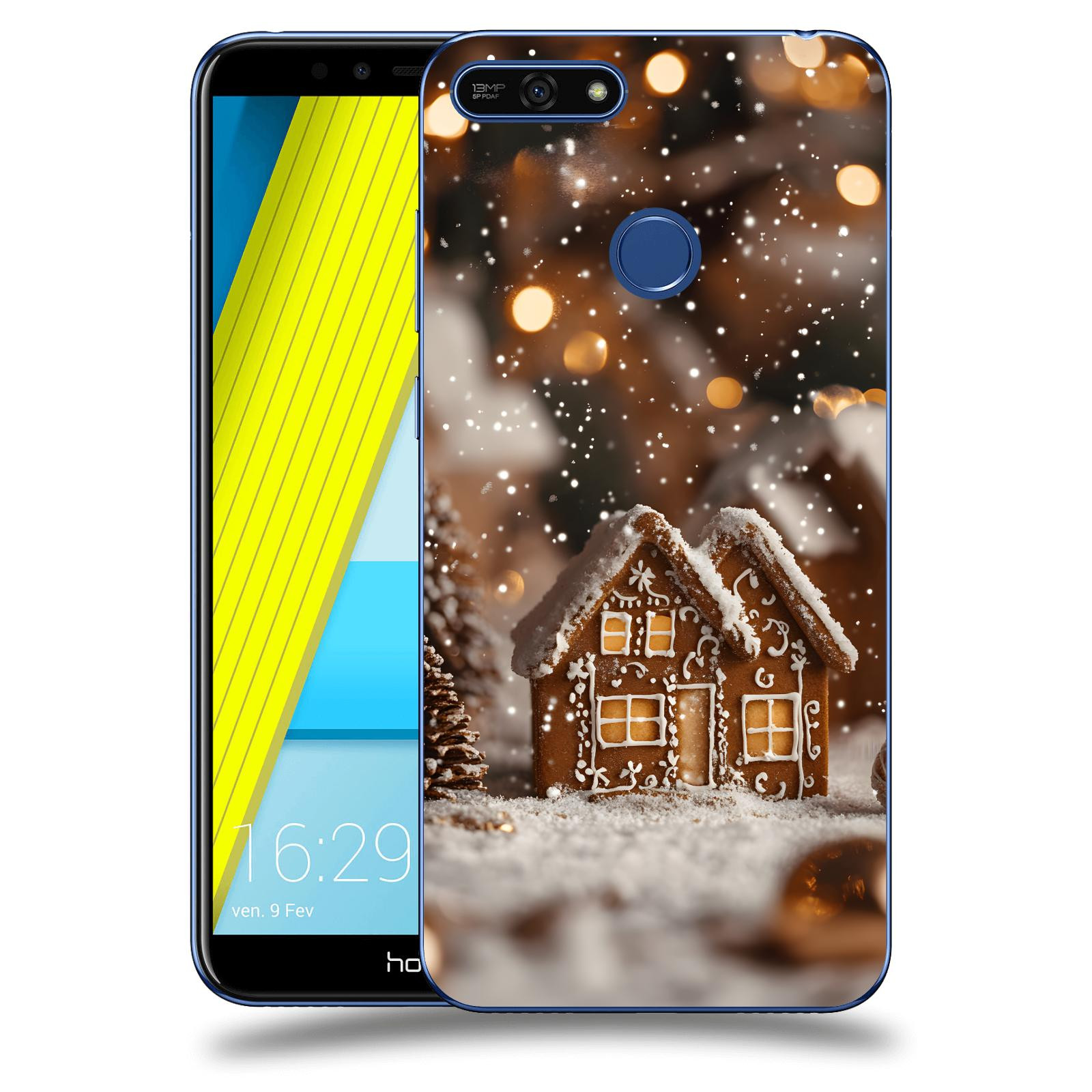ACOVER Kryt na mobil Honor 7A - Perníková chaloupka