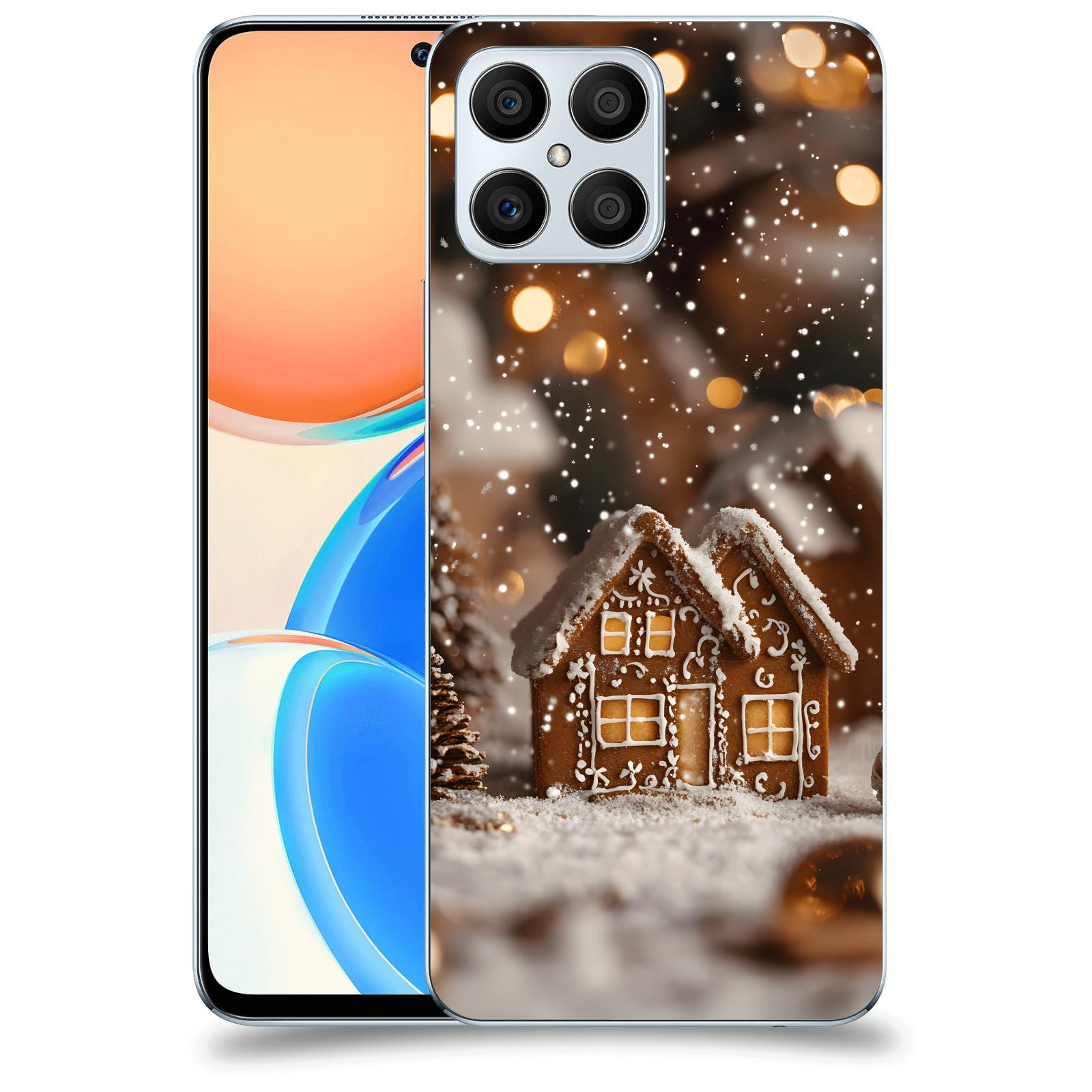 ACOVER Kryt na mobil Honor X8 5G - Perníková chaloupka