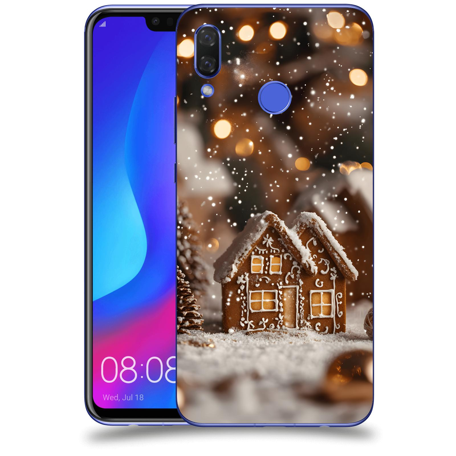 ACOVER Kryt na mobil Huawei Nova 3 - Perníková chaloupka
