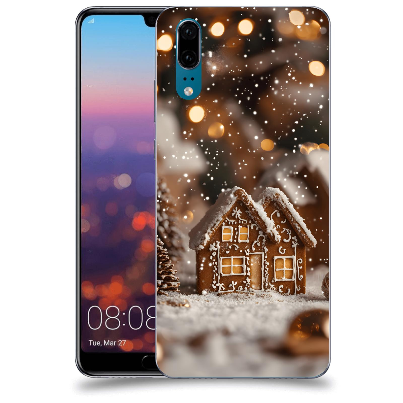 ACOVER Kryt na mobil Huawei P20 - Perníková chaloupka