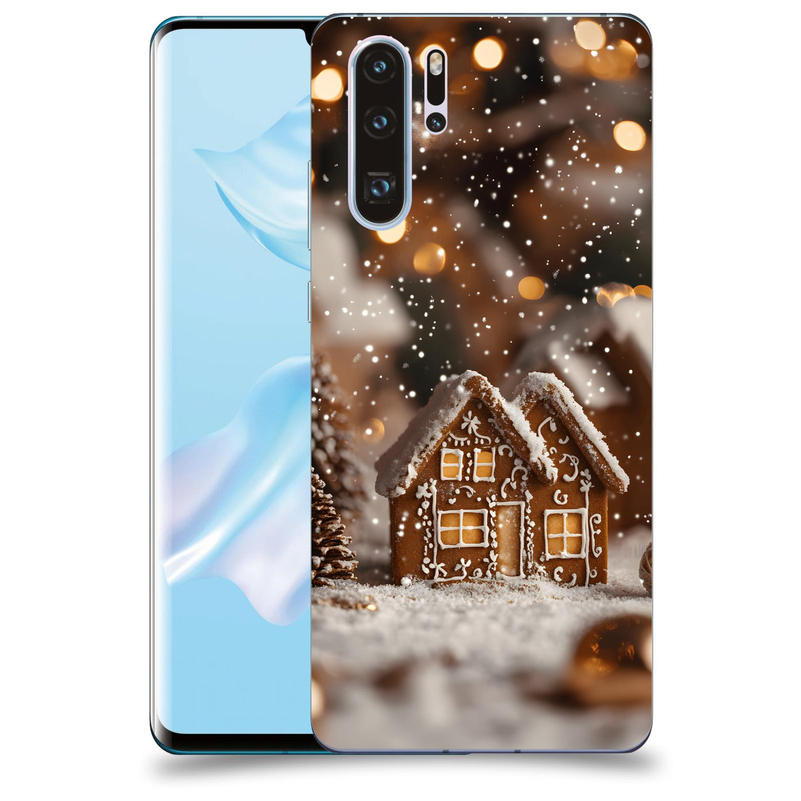 ACOVER Kryt na mobil Huawei P30 - Perníková chaloupka