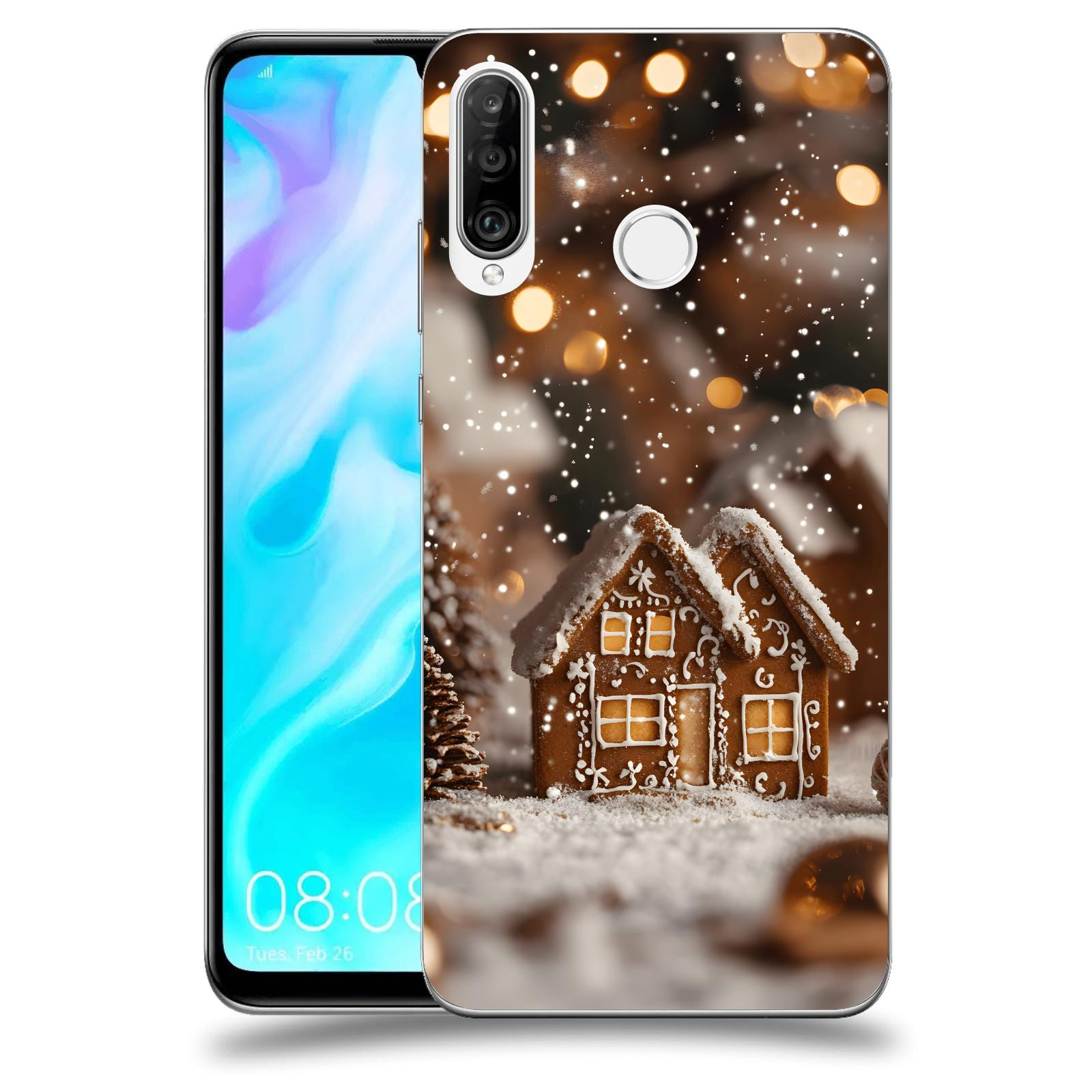 ACOVER Kryt na mobil Huawei P30 Lite - Perníková chaloupka