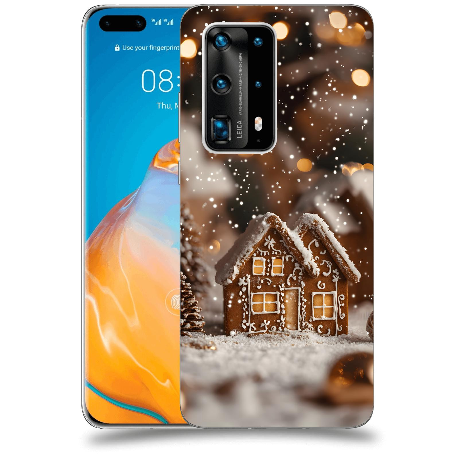 ACOVER Kryt na mobil Huawei P40 Pro - Perníková chaloupka