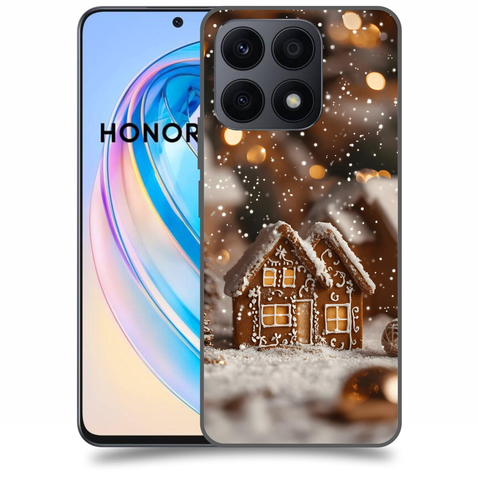 ACOVER Kryt na mobil Honor X8a - Perníková chaloupka