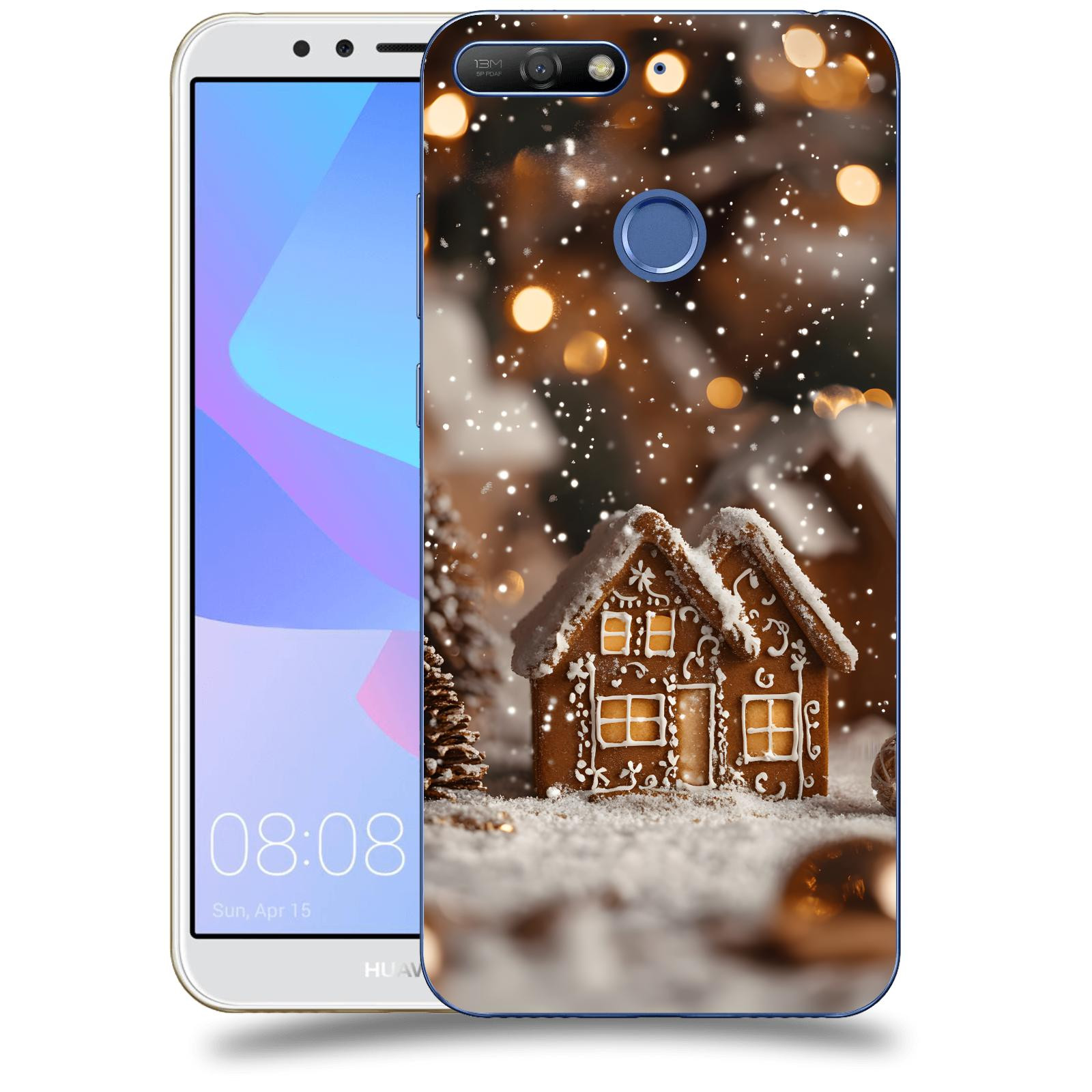 ACOVER Kryt na mobil Huawei Y6 Prime 2018 - Perníková chaloupka