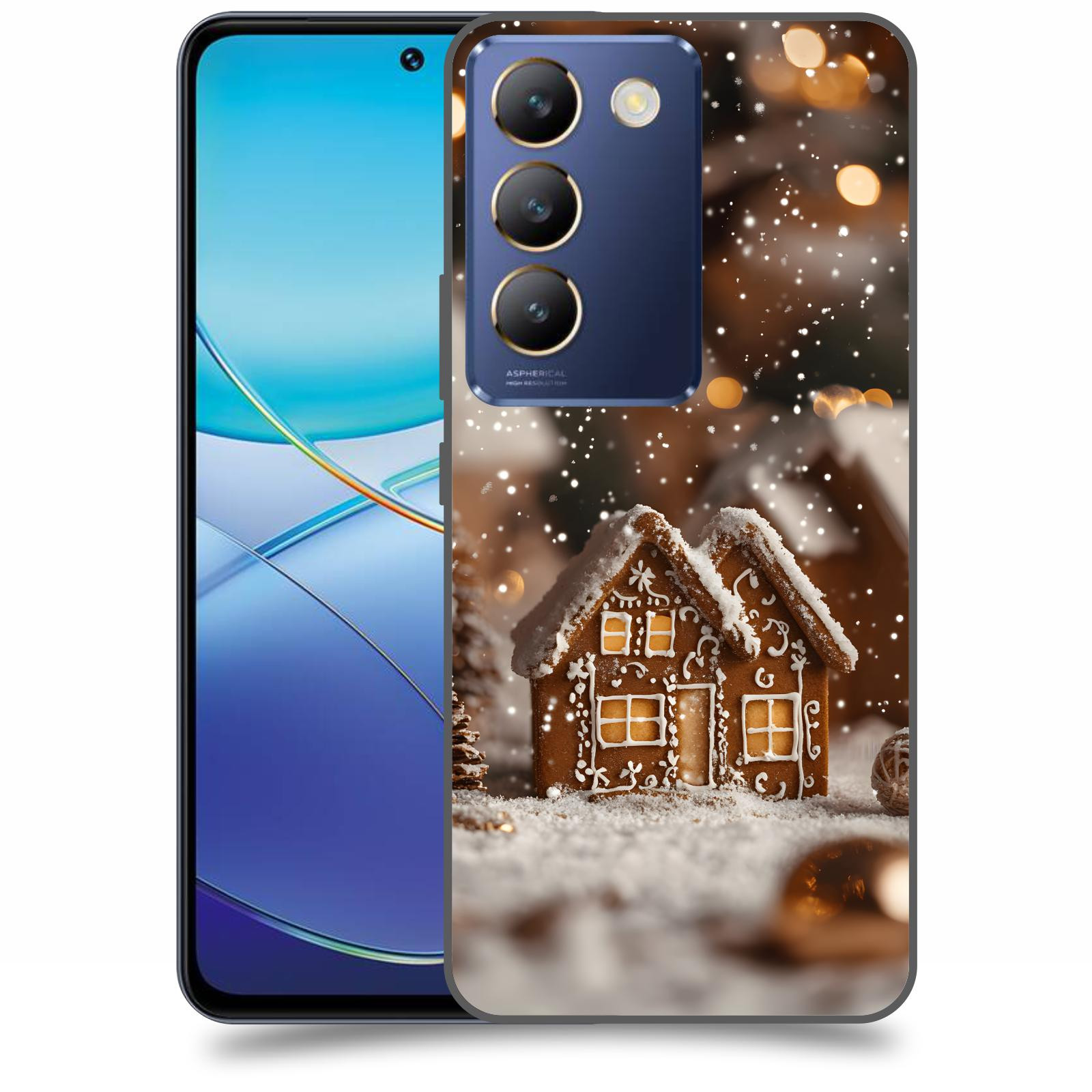 ACOVER Kryt na mobil Vivo V40SE - Perníková chaloupka