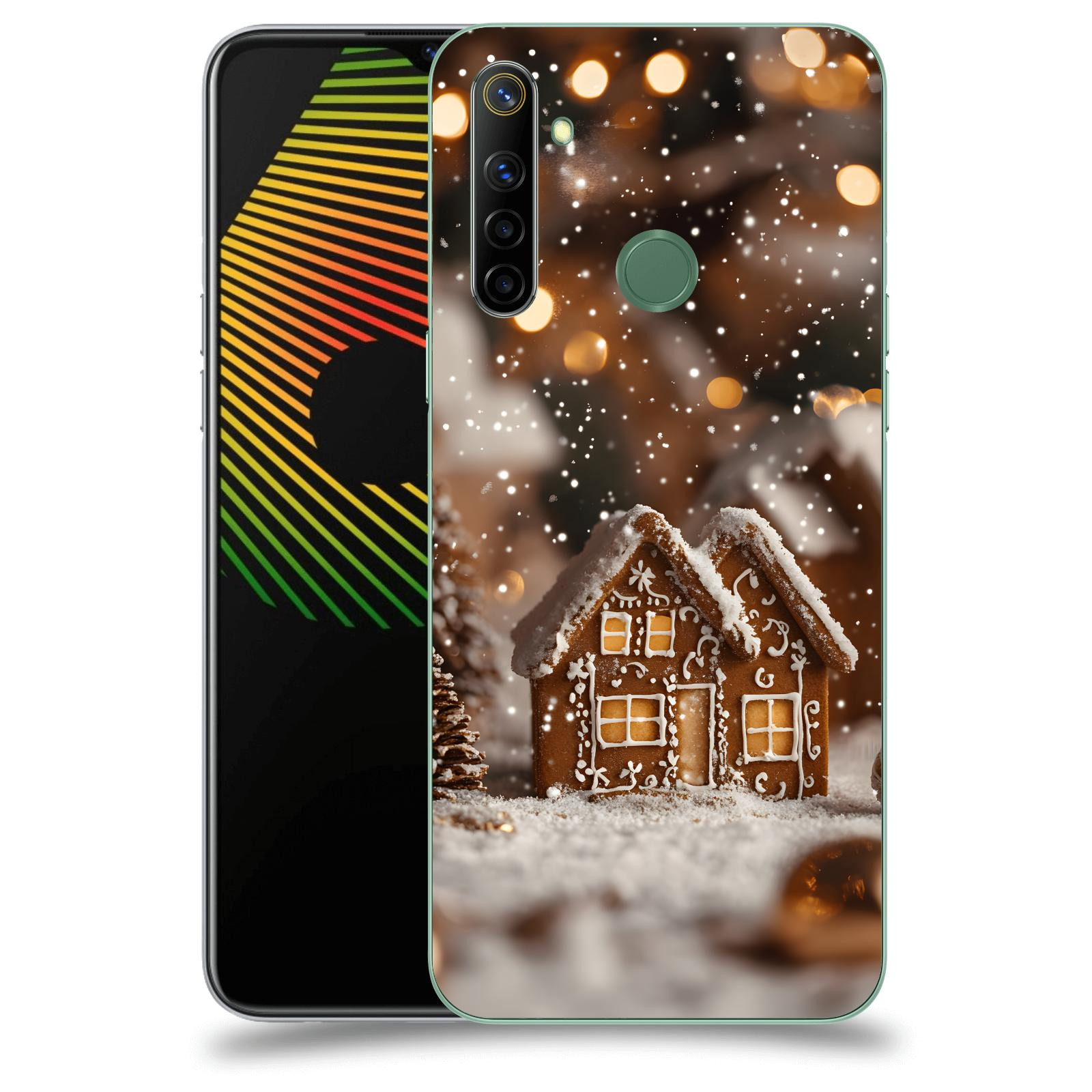 ACOVER Kryt na mobil Realme 6i - Perníková chaloupka