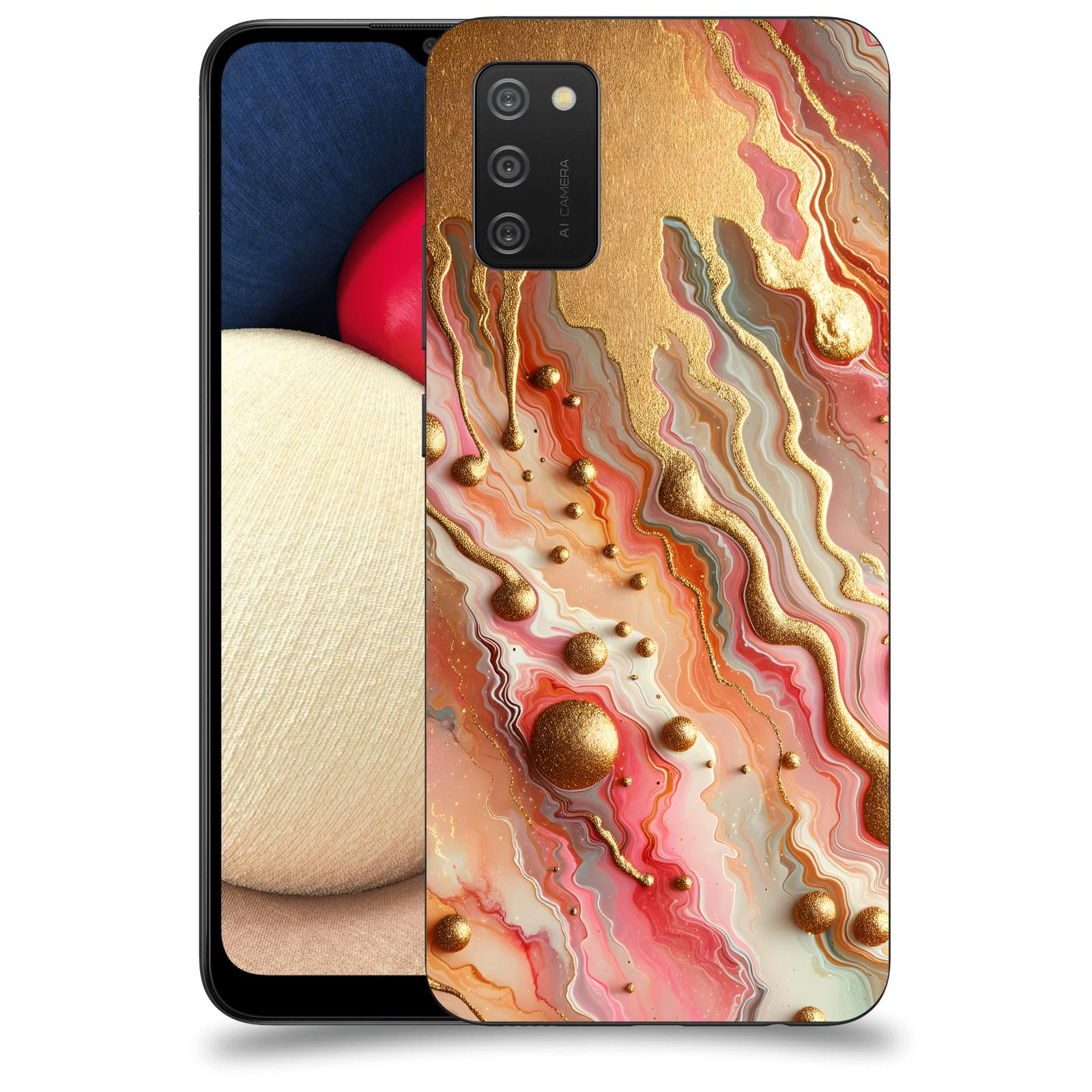 ACOVER Kryt na mobil Samsung Galaxy A02s A025G - Liquid Gold