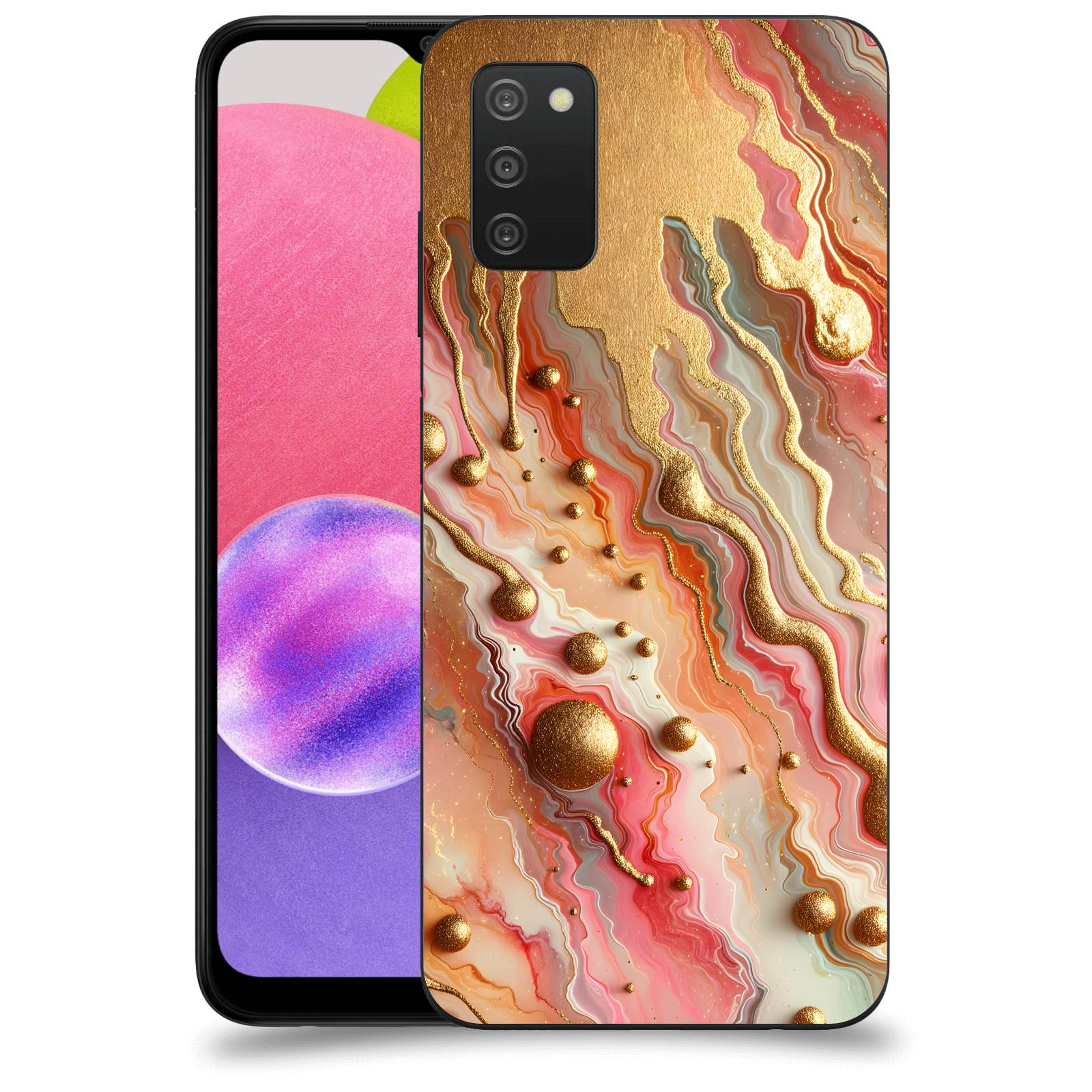 ACOVER Kryt na mobil Samsung Galaxy A03s A037G - Liquid Gold