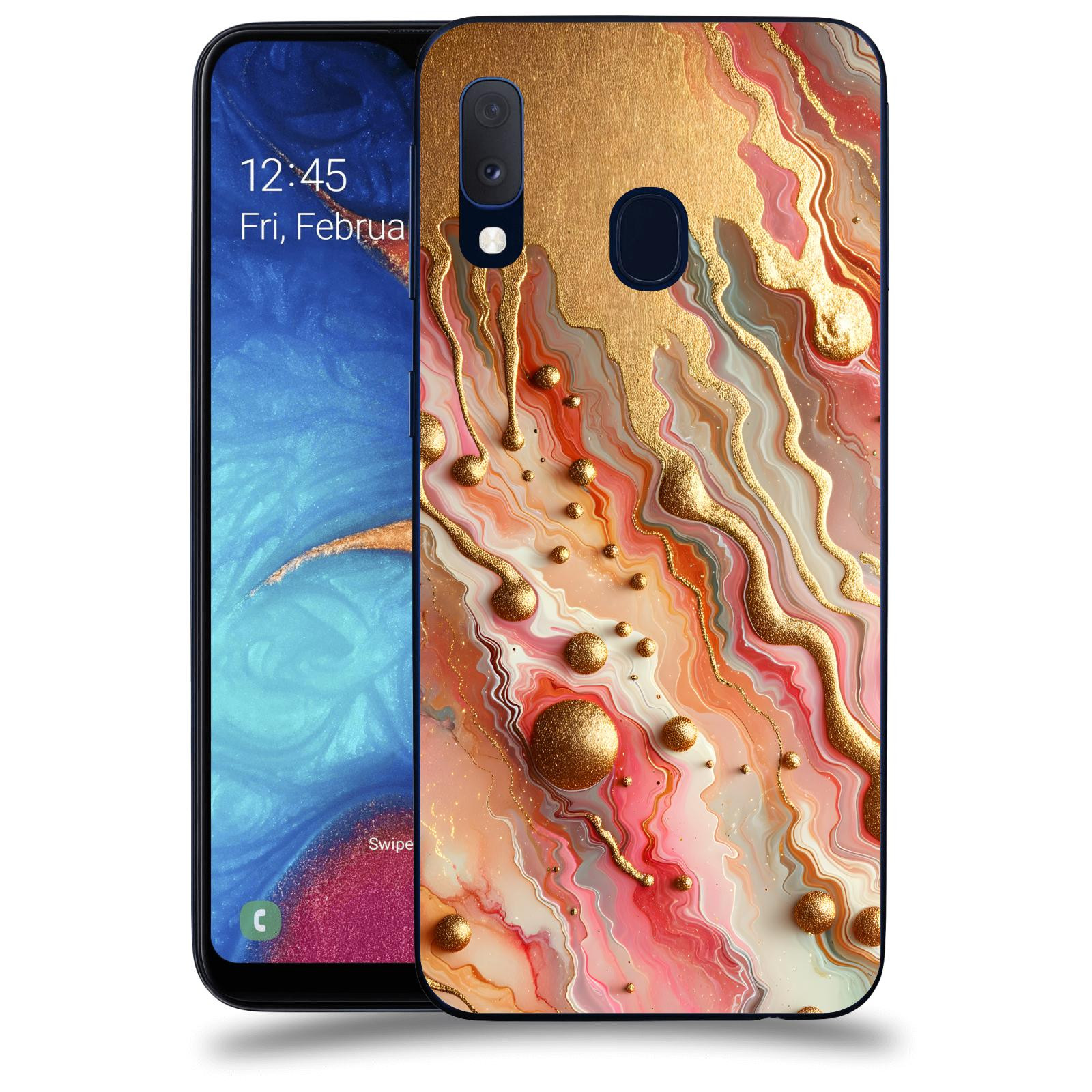 ACOVER Kryt na mobil Samsung Galaxy A20e A202F - Liquid Gold