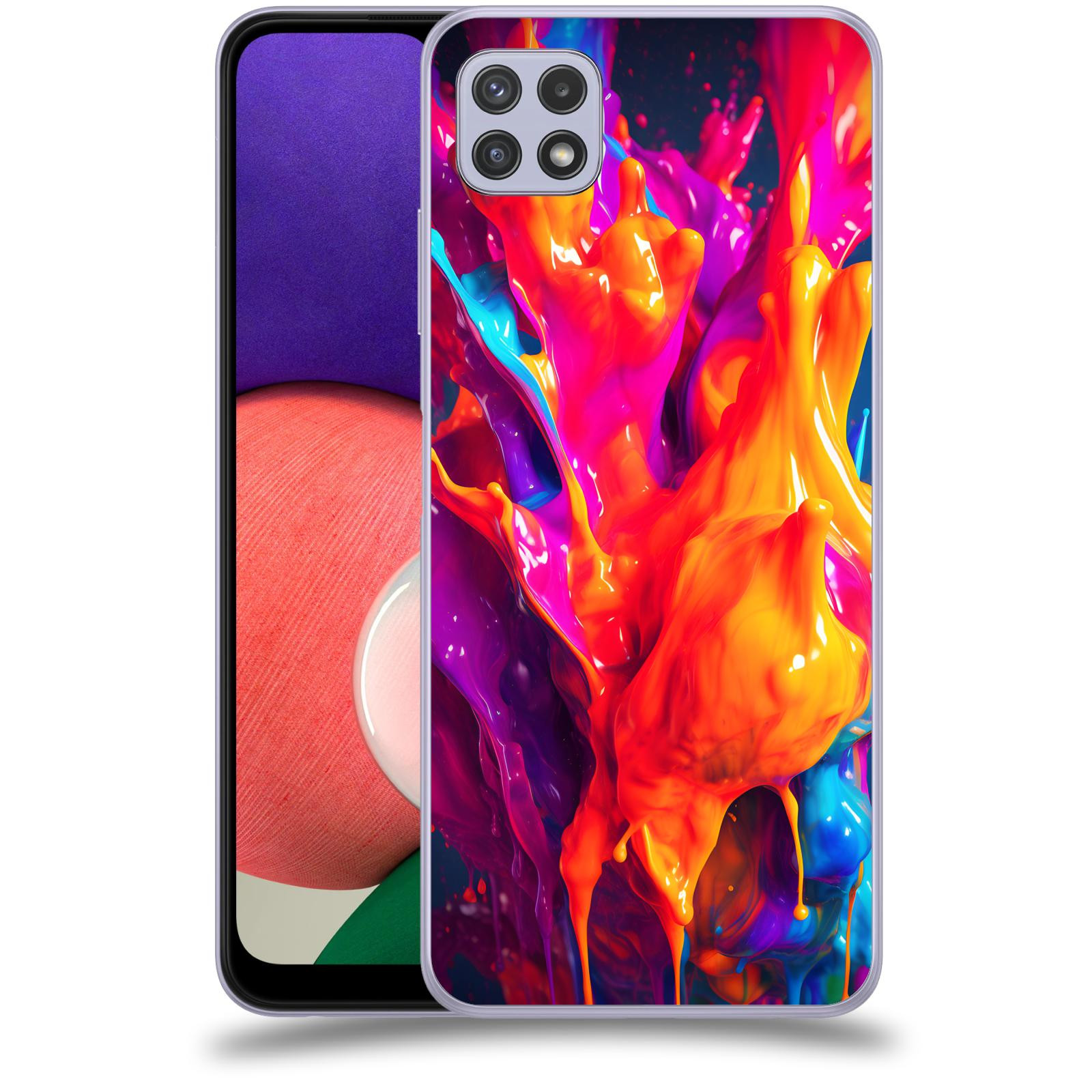ACOVER Kryt na mobil Samsung Galaxy A22 5G A226B - Beautiful Liquid I